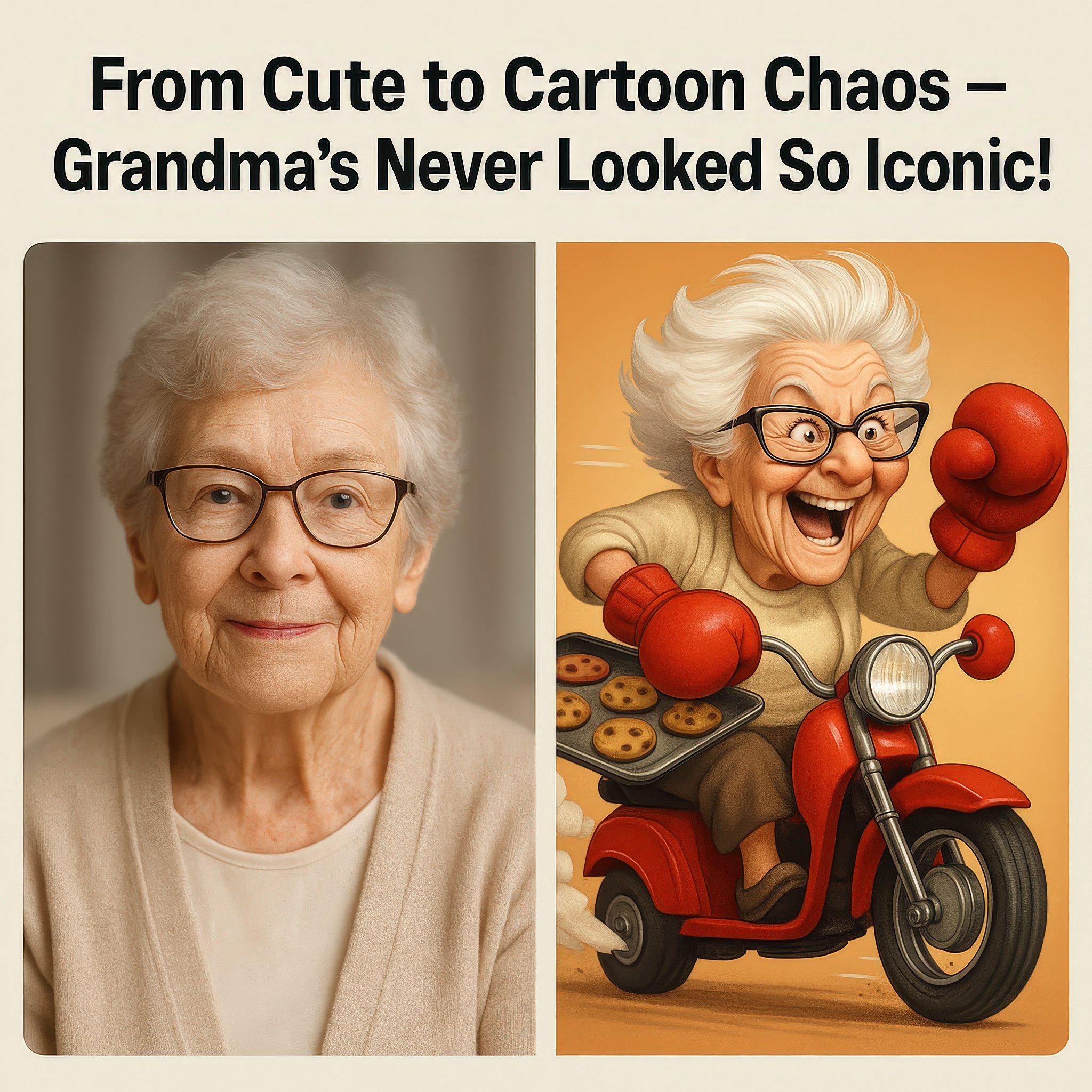 Custom Grandma & Grandpa Caricature