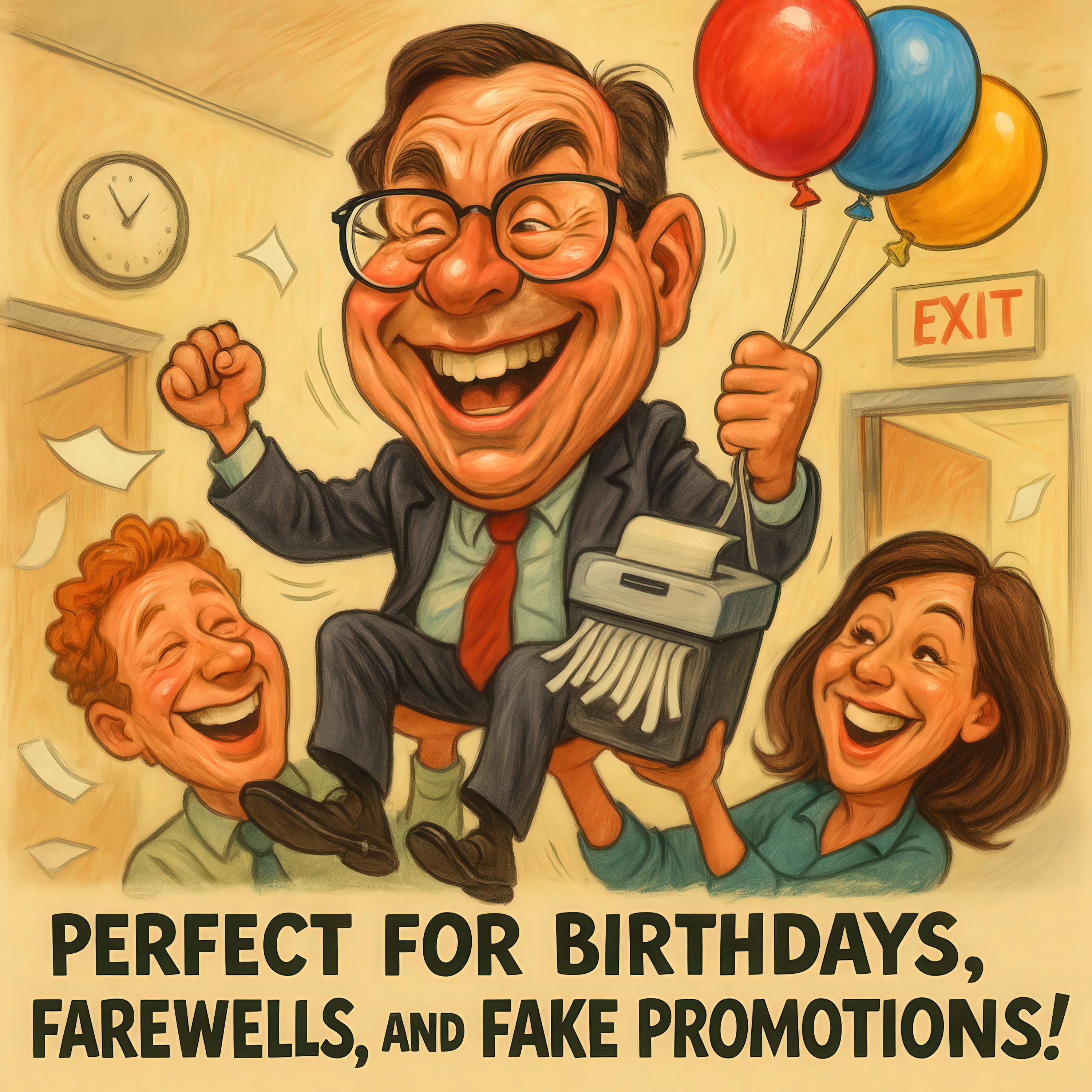 Custom Funny Coworker Caricature