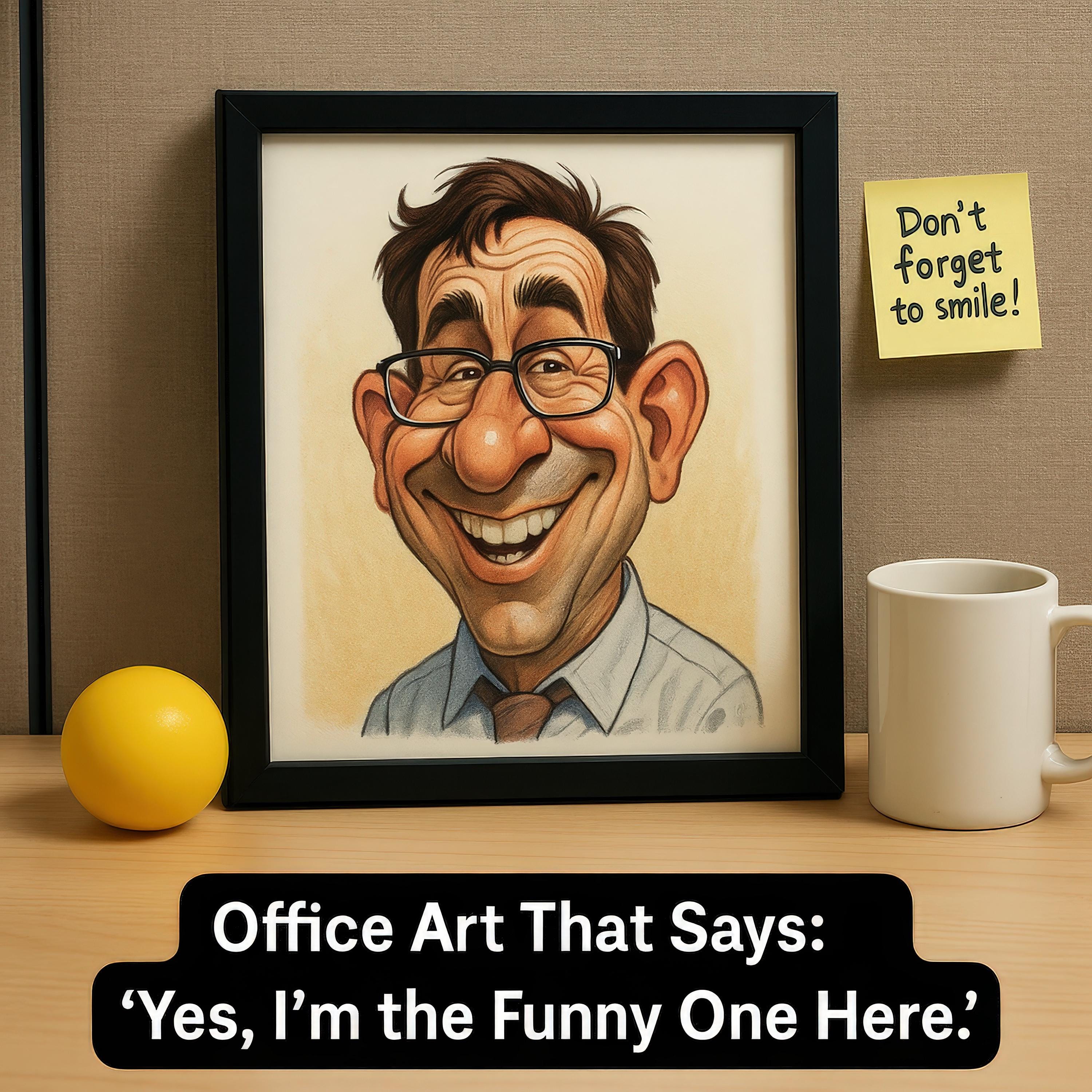 Custom Funny Coworker Caricature
