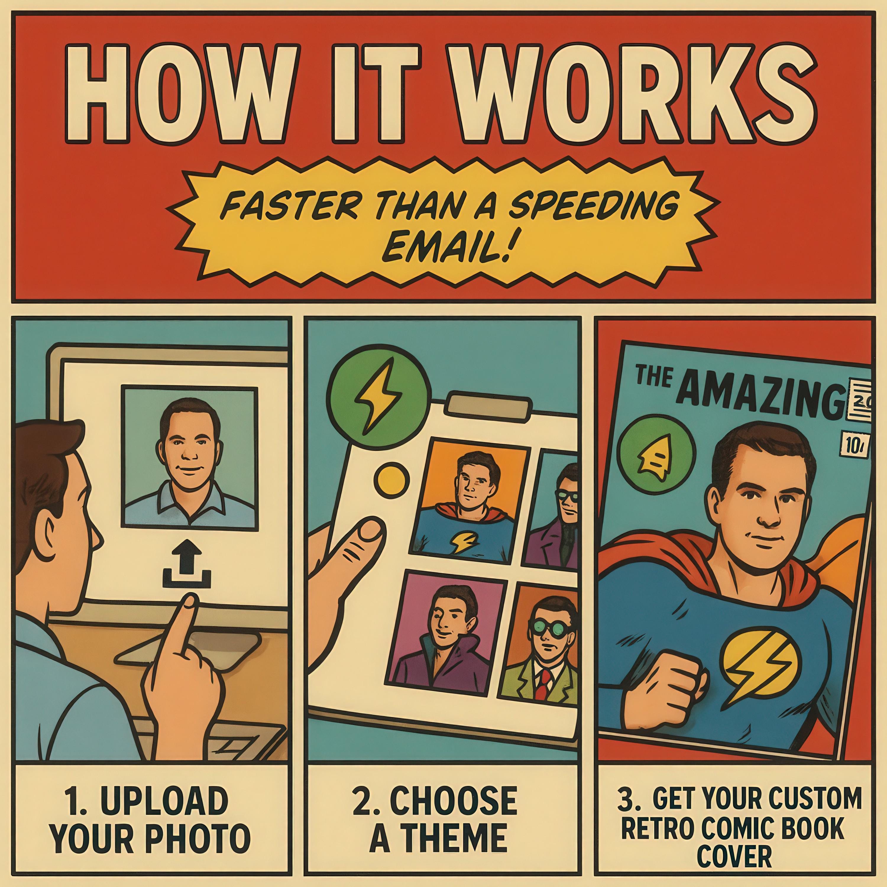 Personalized Retro Comic Book Cover