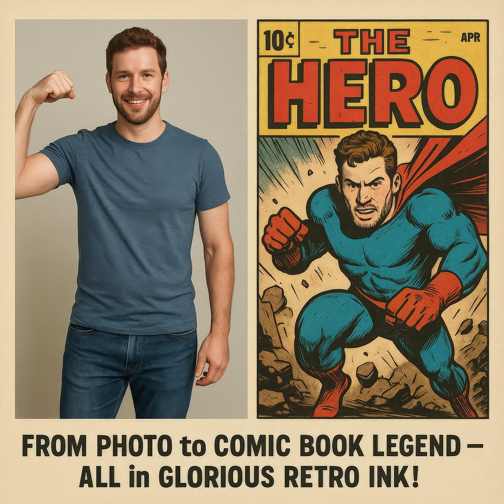 Custom Retro Comic Book Cover