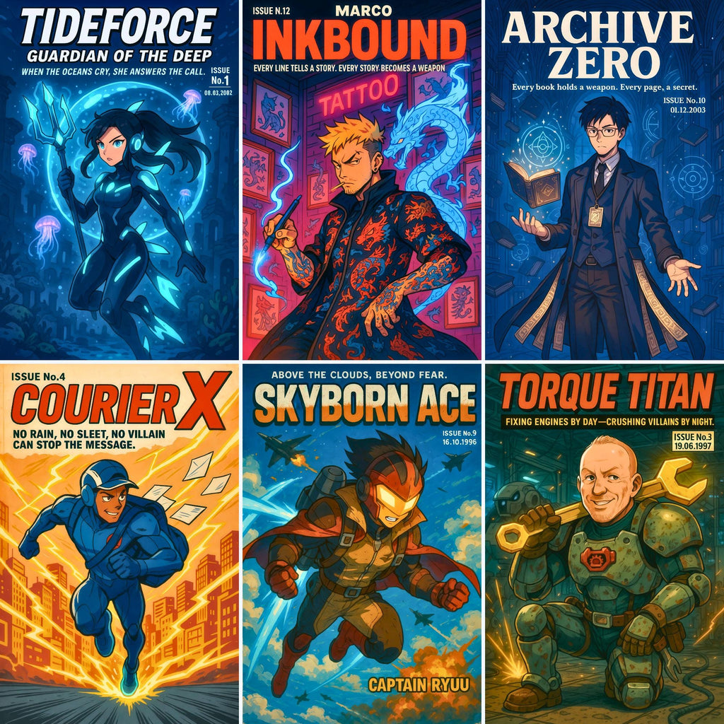 Personalized Profession Comic Book Cover