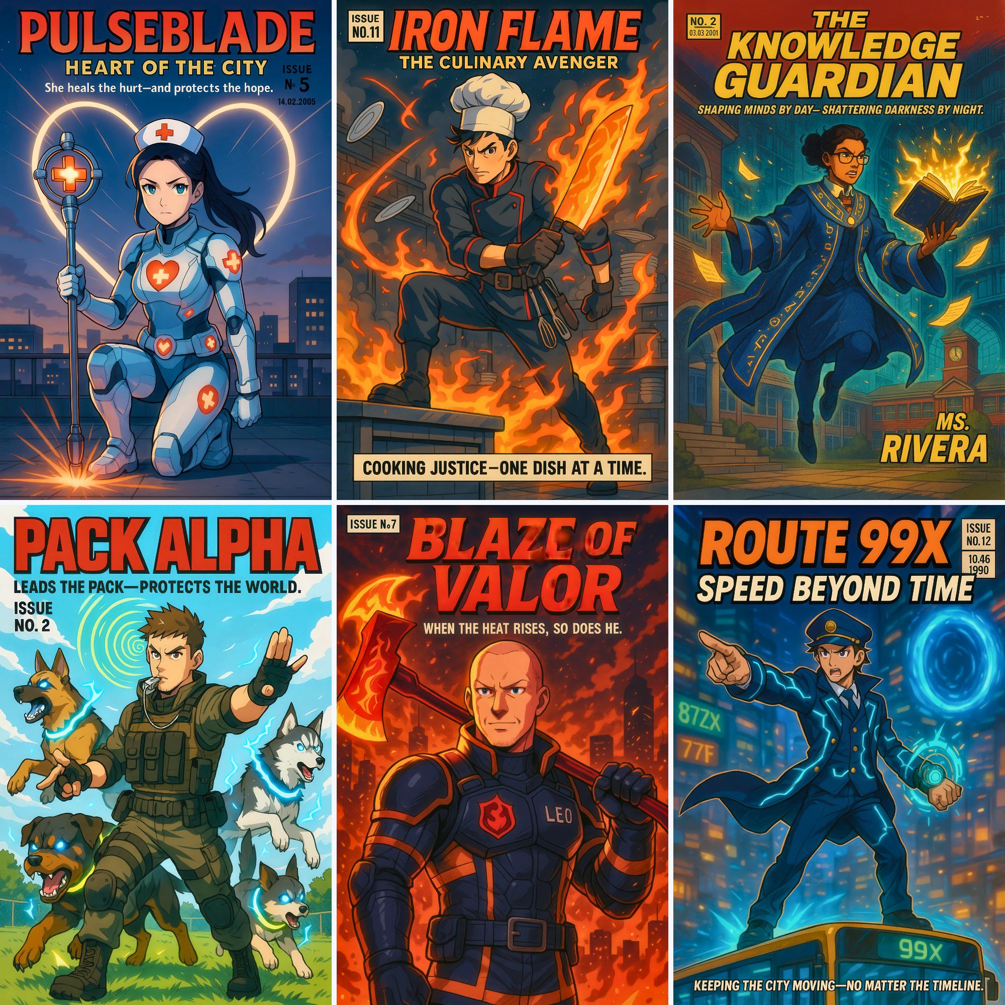 Personalized Profession Comic Book Cover