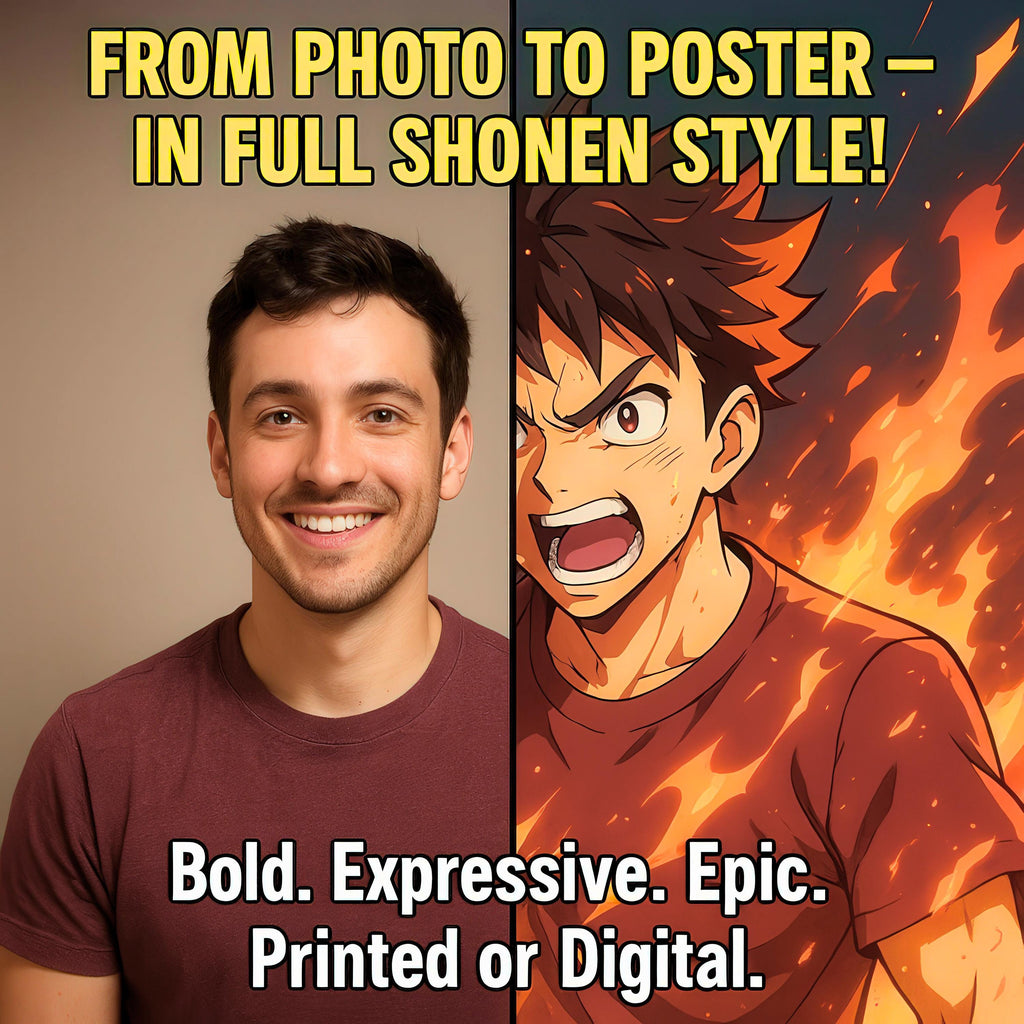 Personalized Shonen Anime Illustration