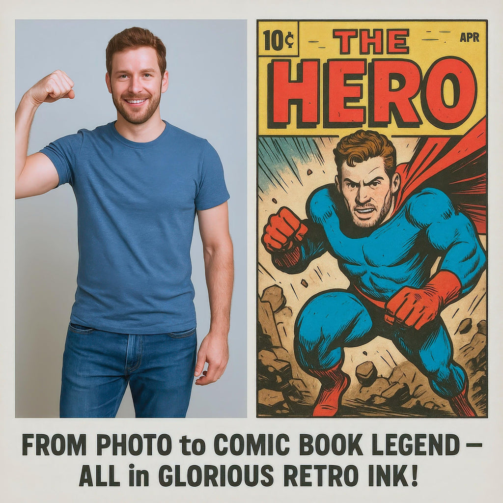 Personalized Retro Comic Book Cover