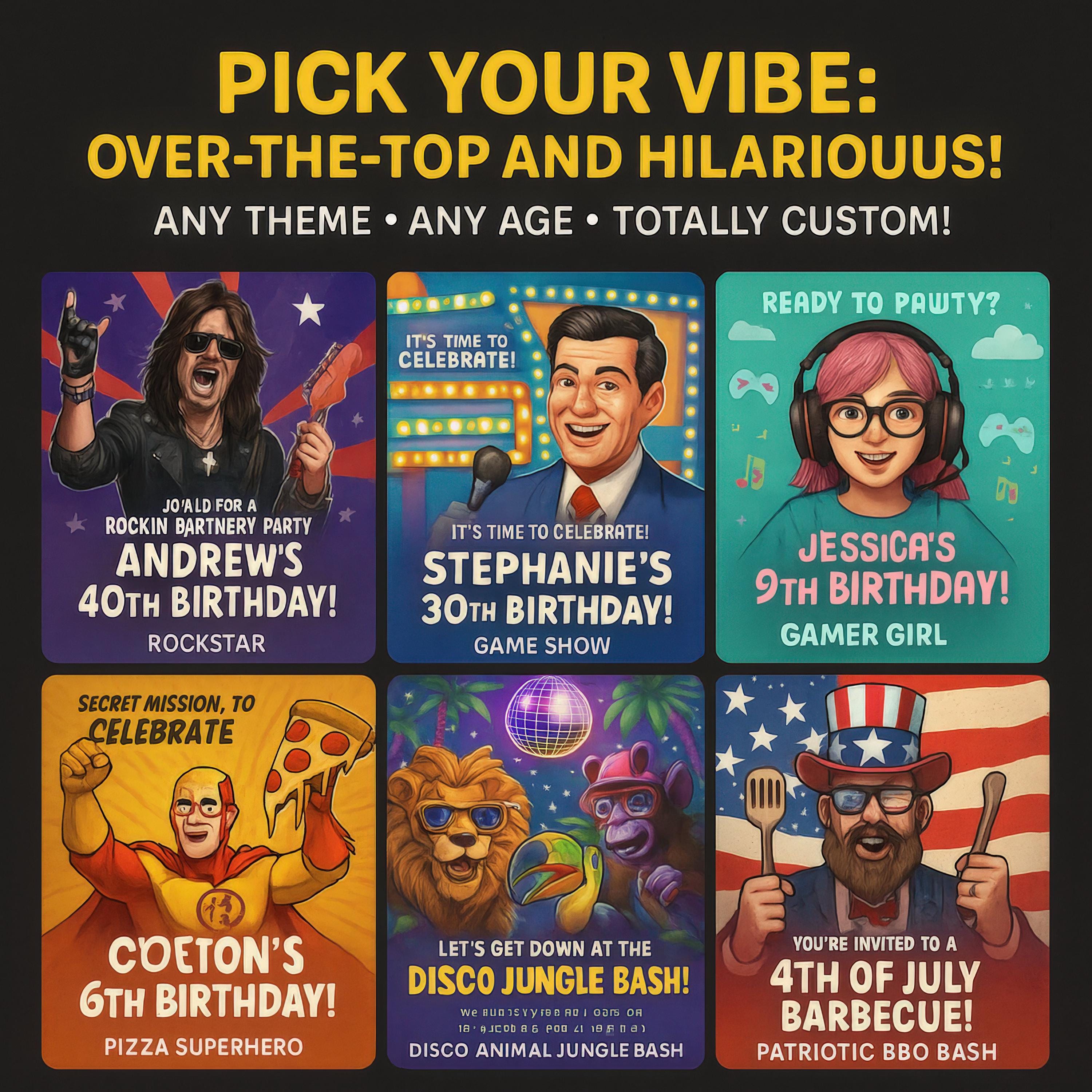 Personalized Caricature Birthday