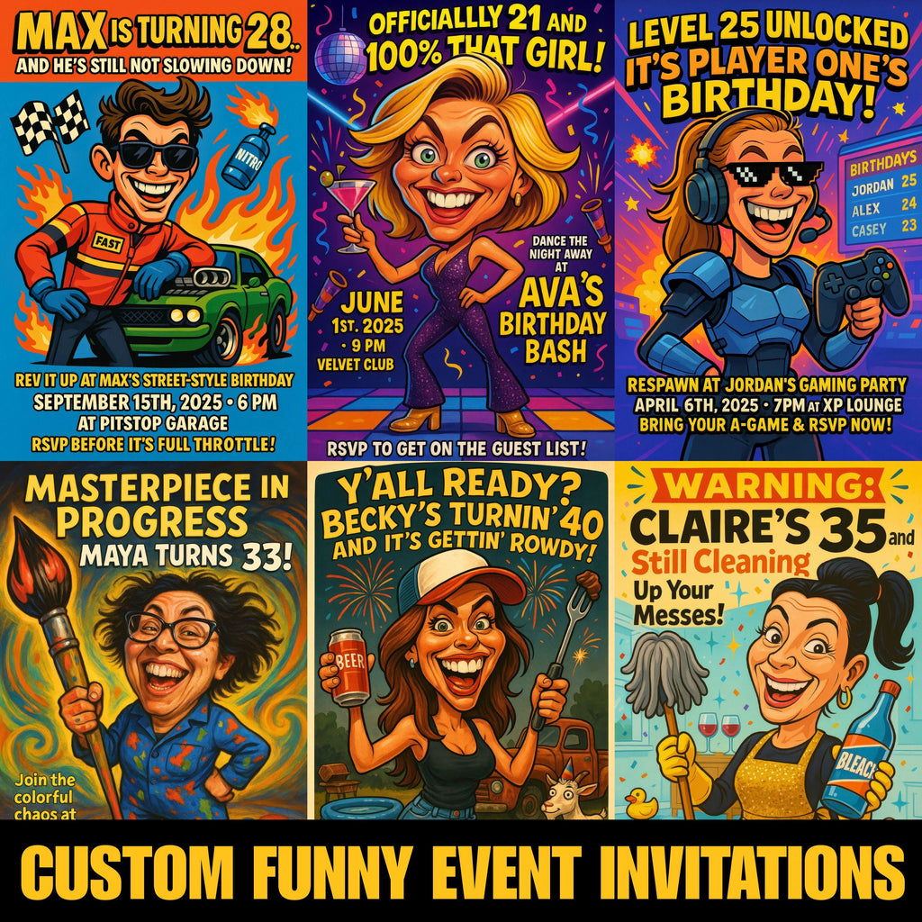 Personalized Caricature Birthday