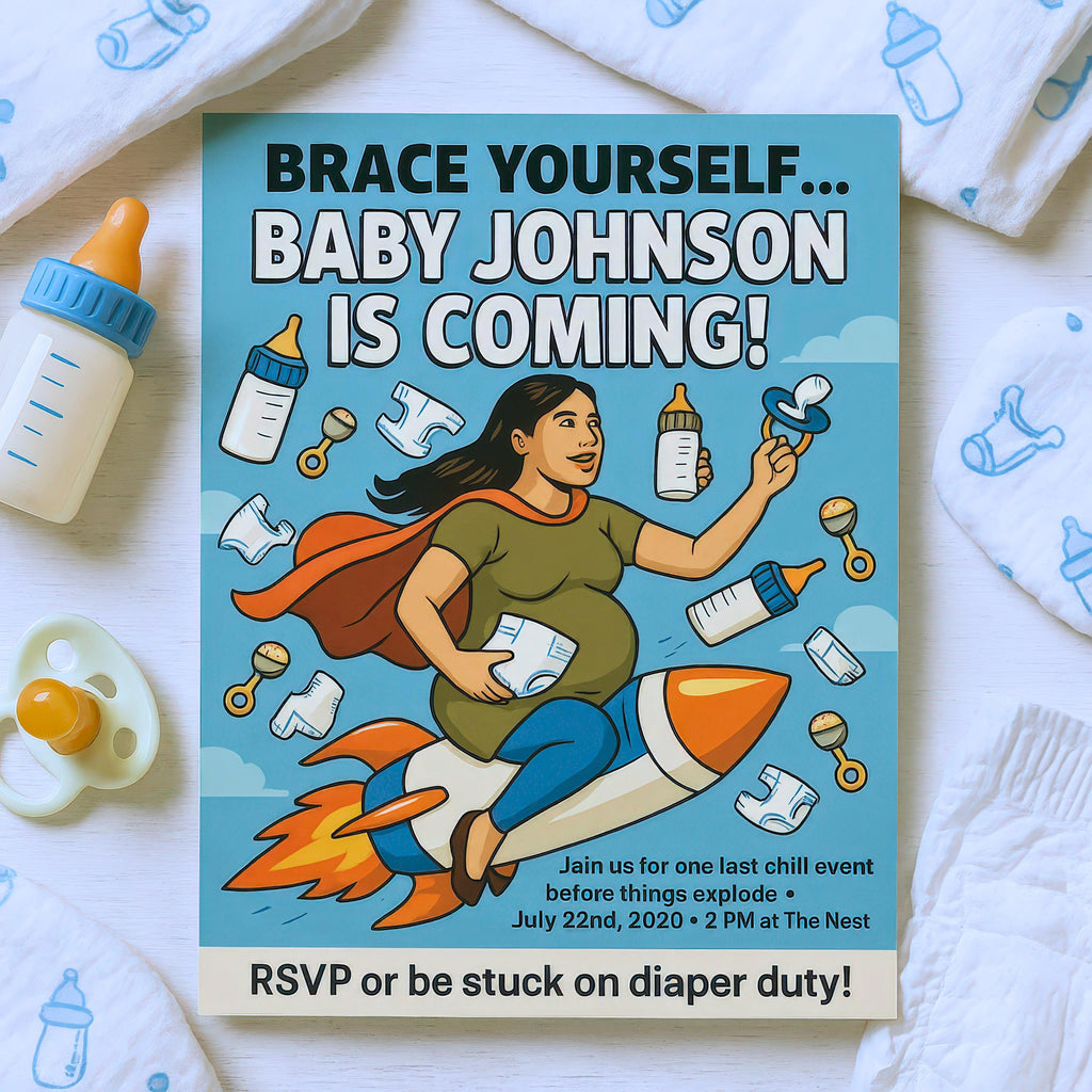 Custom Caricature Event Invitation Illustration