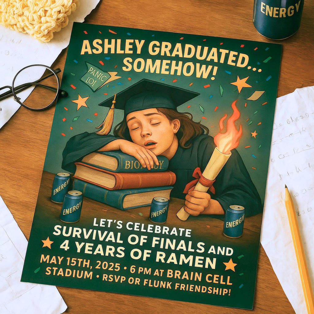 Custom Caricature Event Invitation Illustration