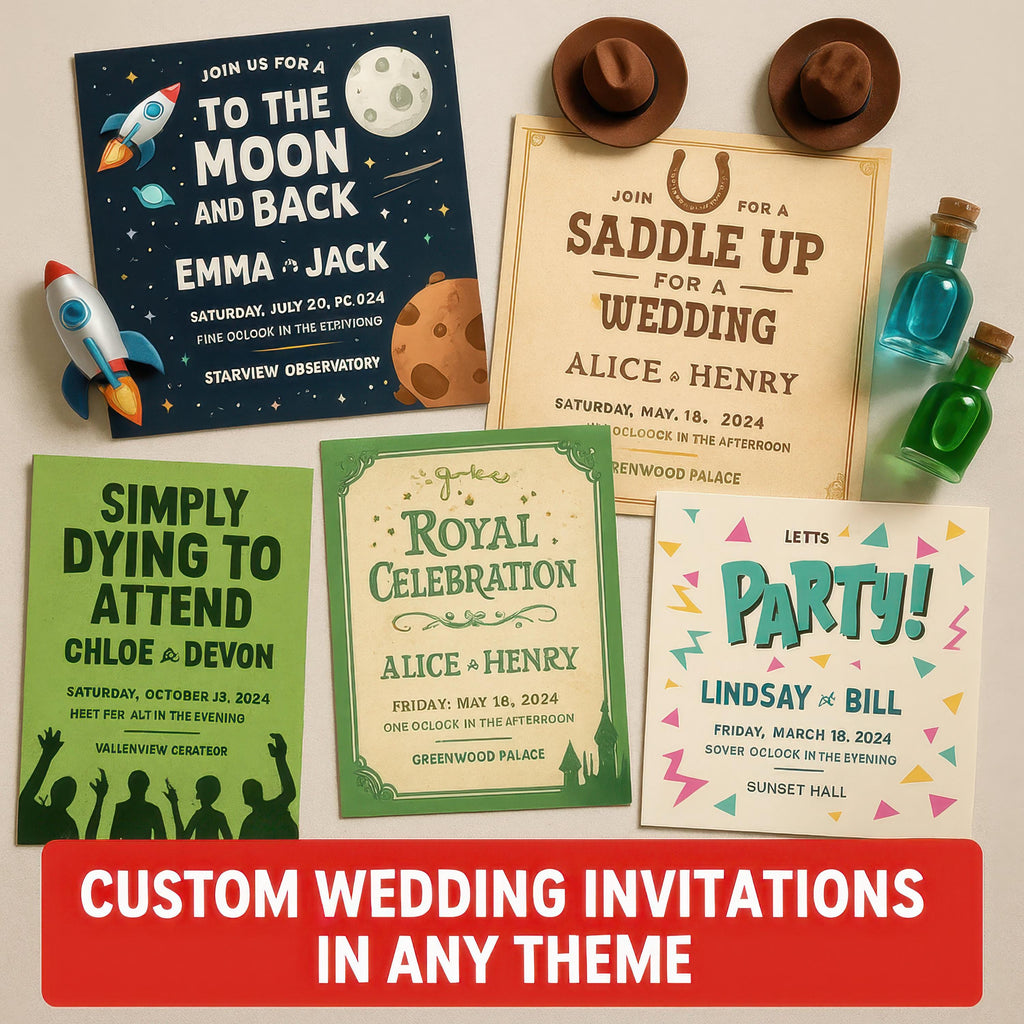 Custom Special Wedding Invitation Design