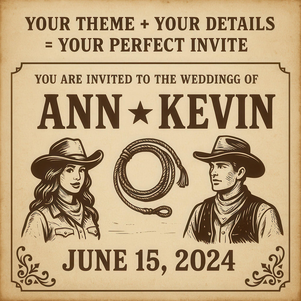 Custom Special Wedding Invitation Design