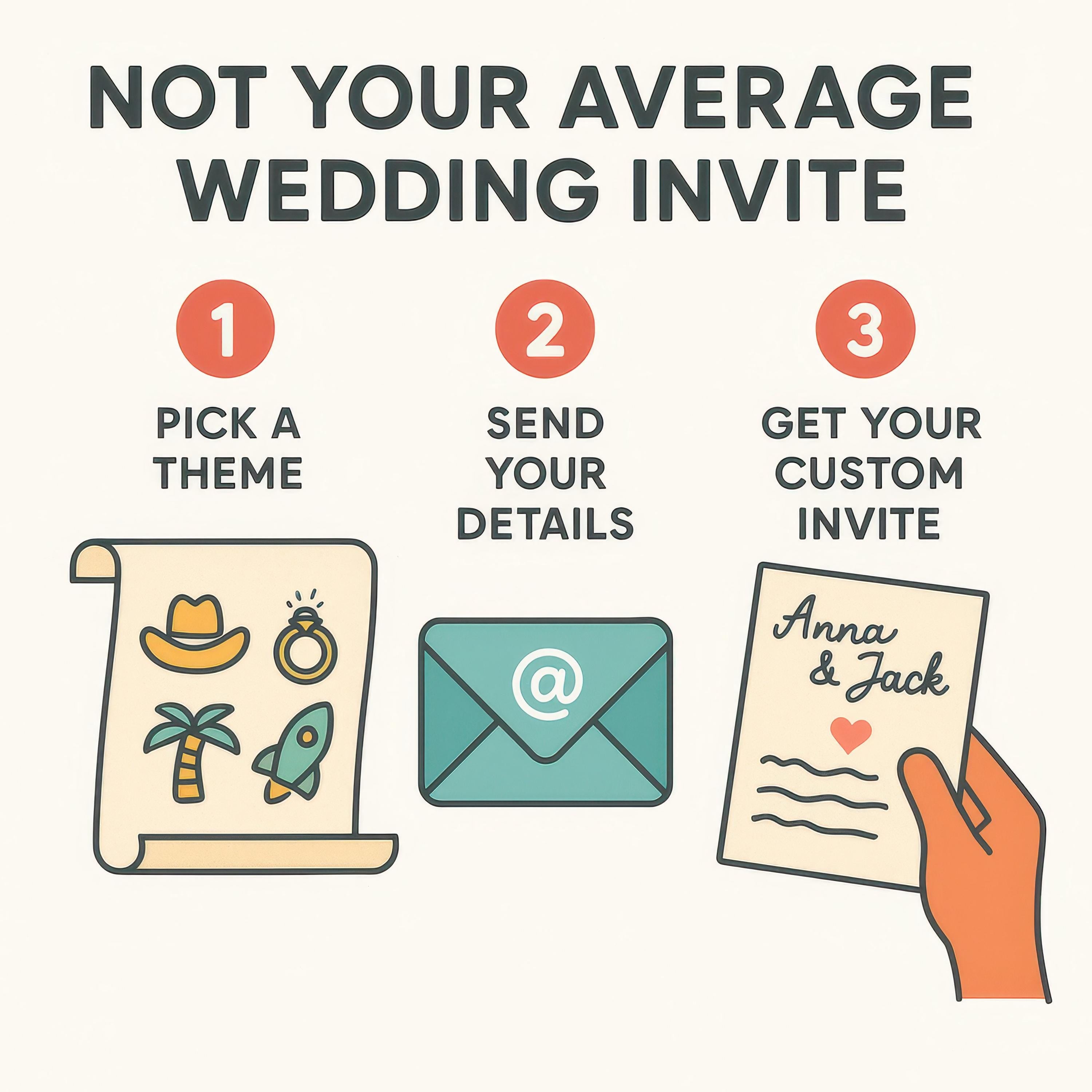 Custom Special Wedding Invitation Design