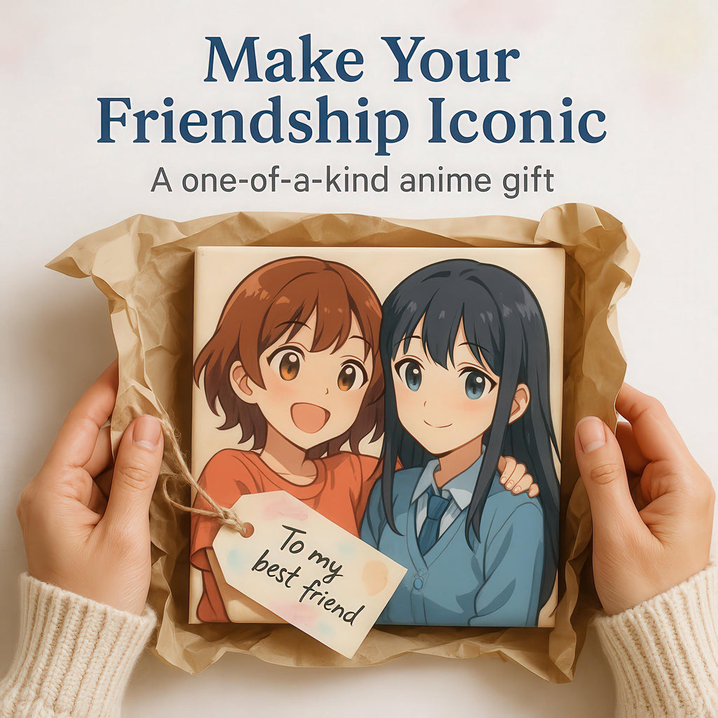 Custom Best Friends Anime Portrait
