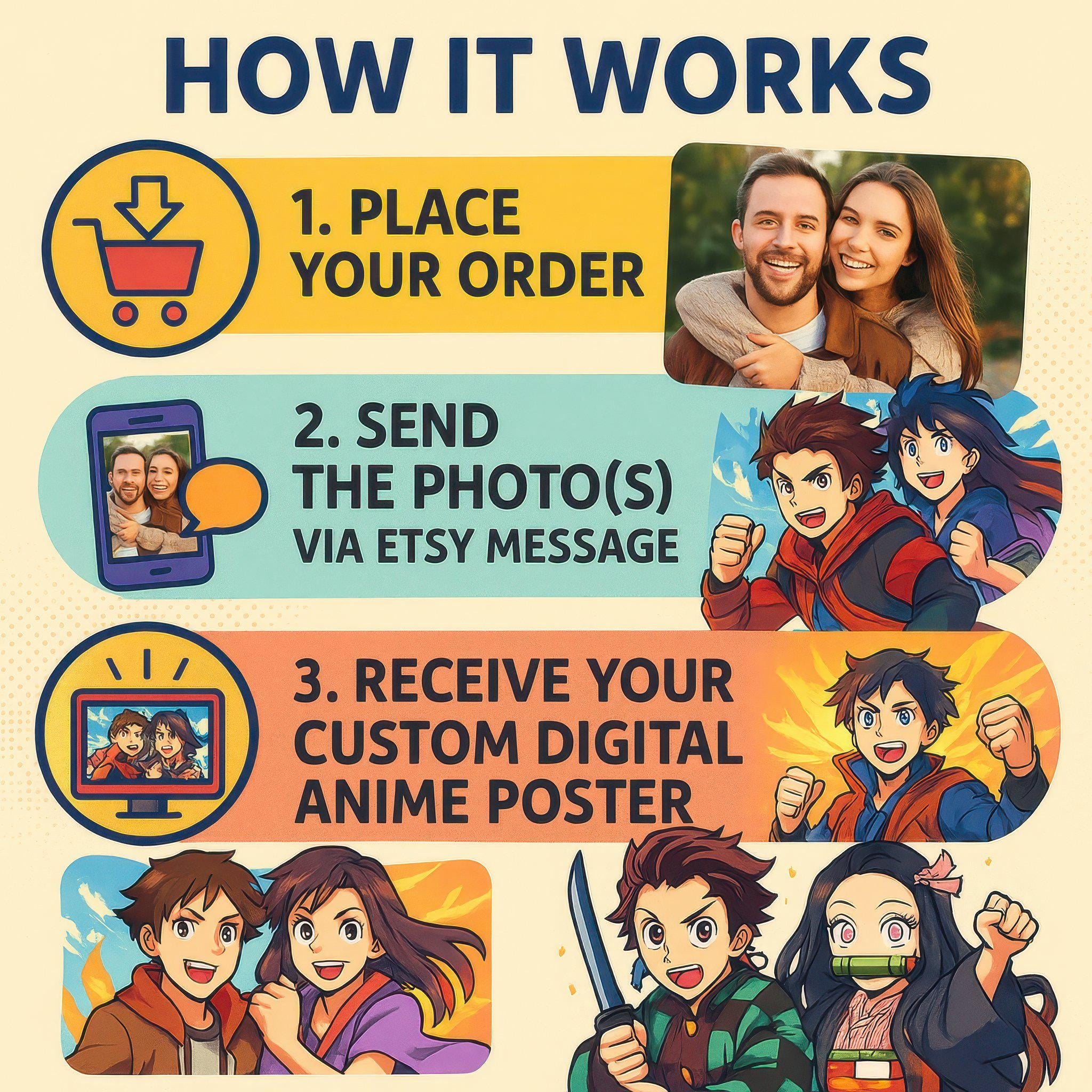 Custom Shonen Anime Illustration