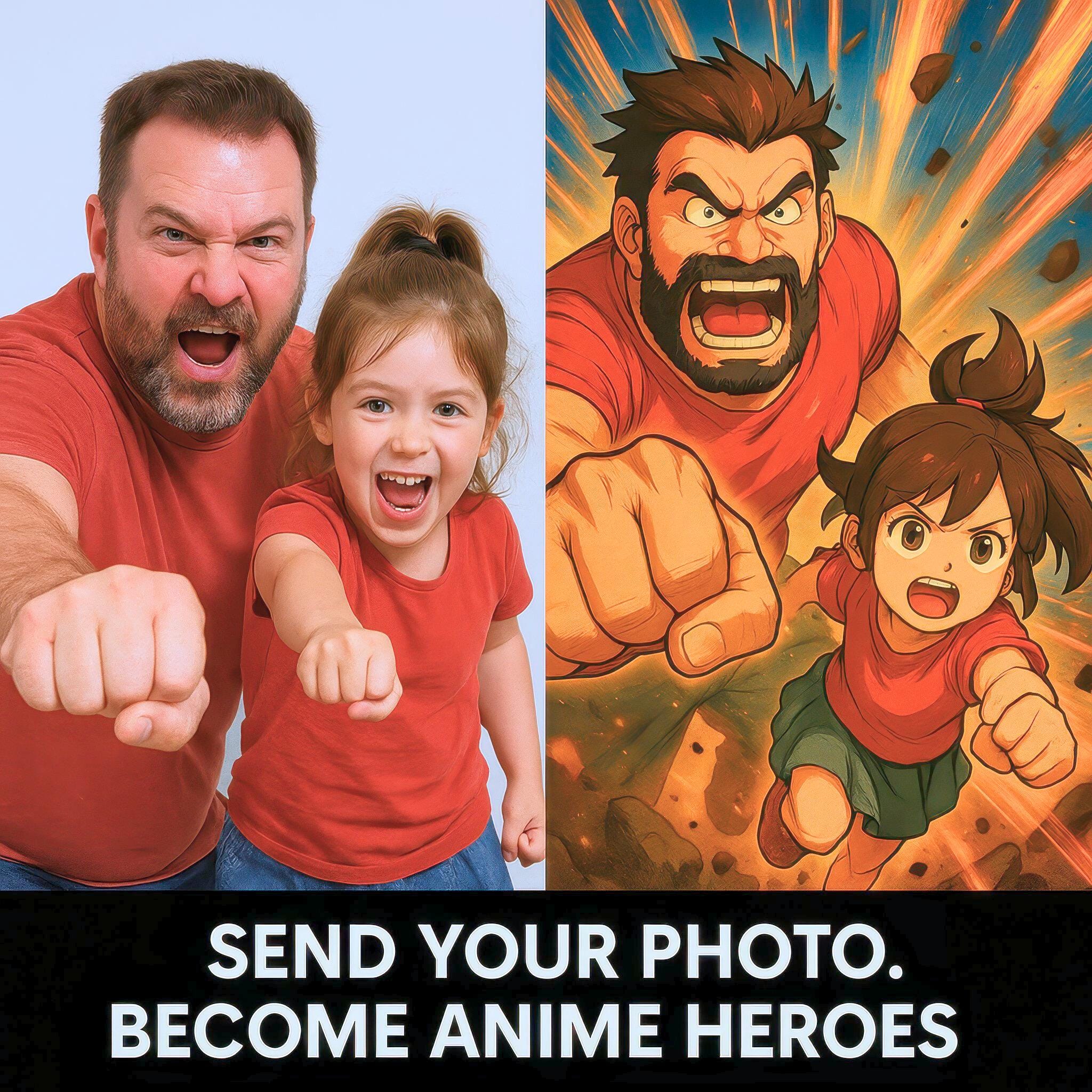 Custom Shonen Anime Illustration