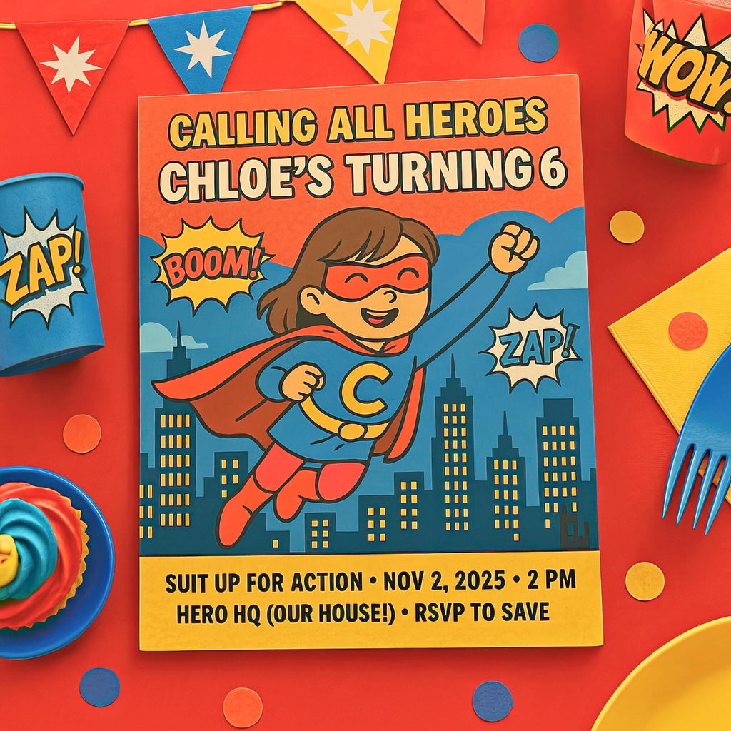 Custom Kids Birthday Invitation Design