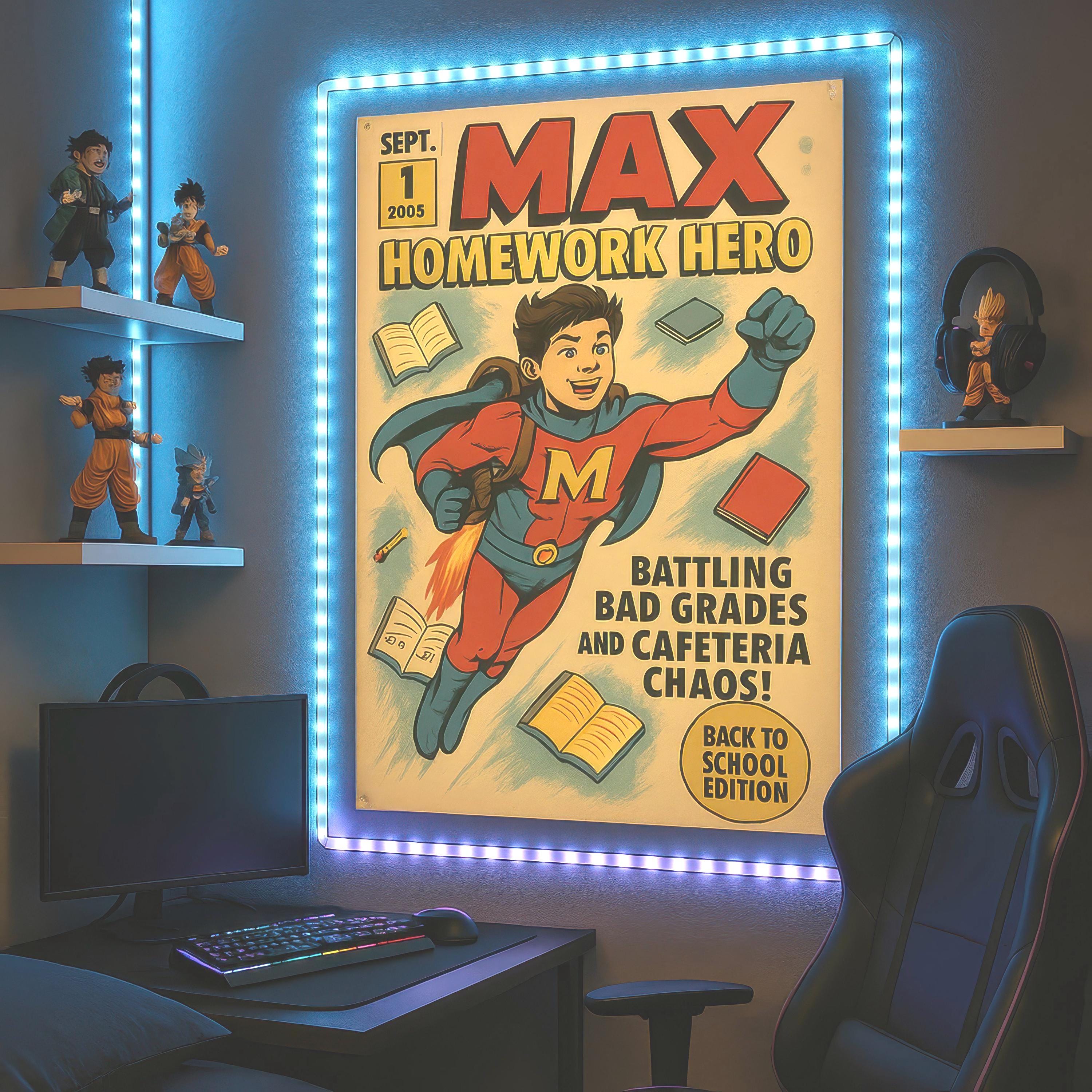 Custom Personalized Comic Book Cover Portrait