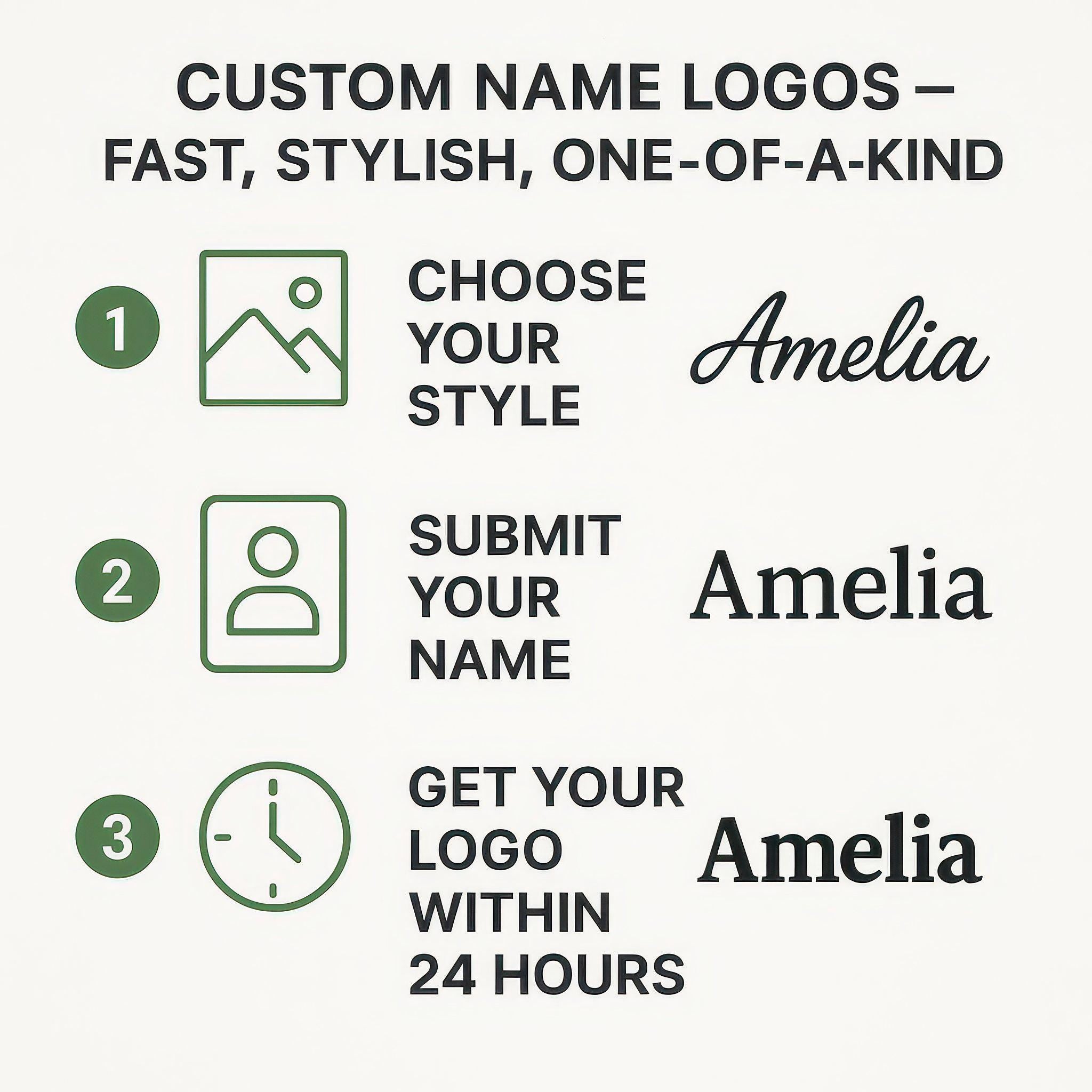 Custom Full Name Logo Design