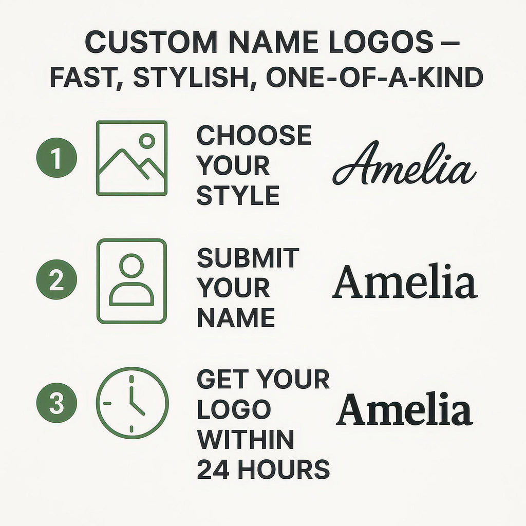 Custom Full Name Logo Design