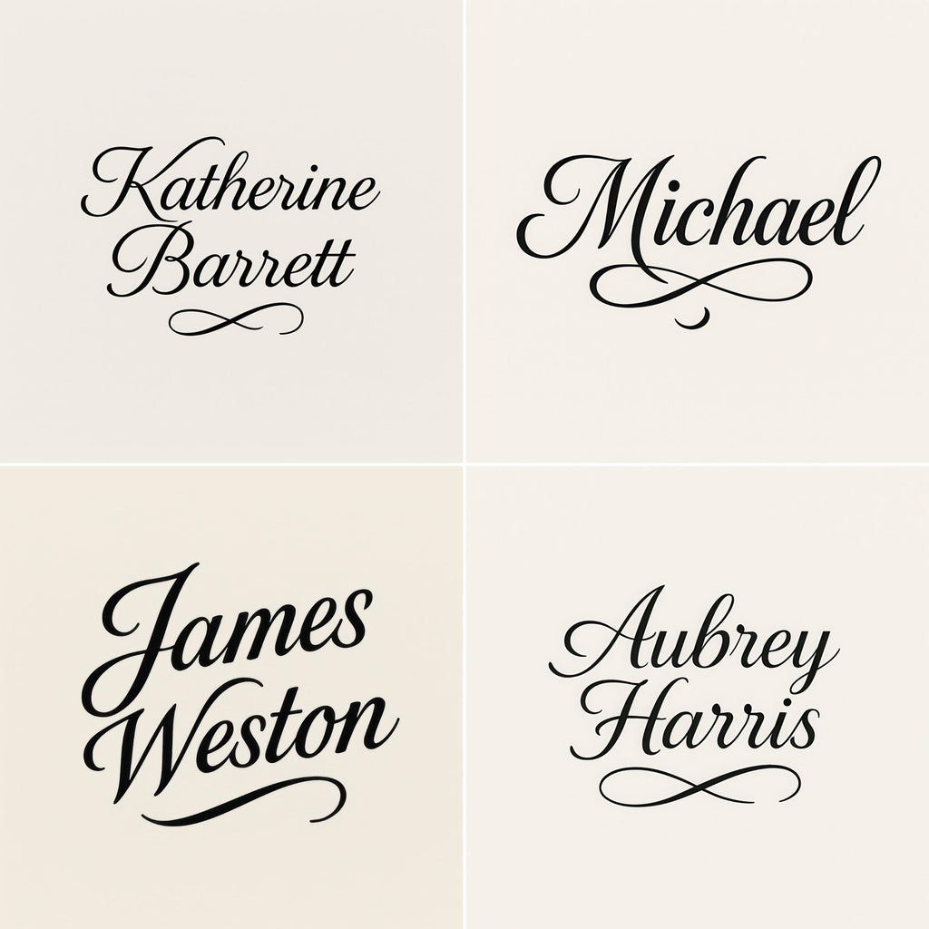 Custom Full Name Logo Design