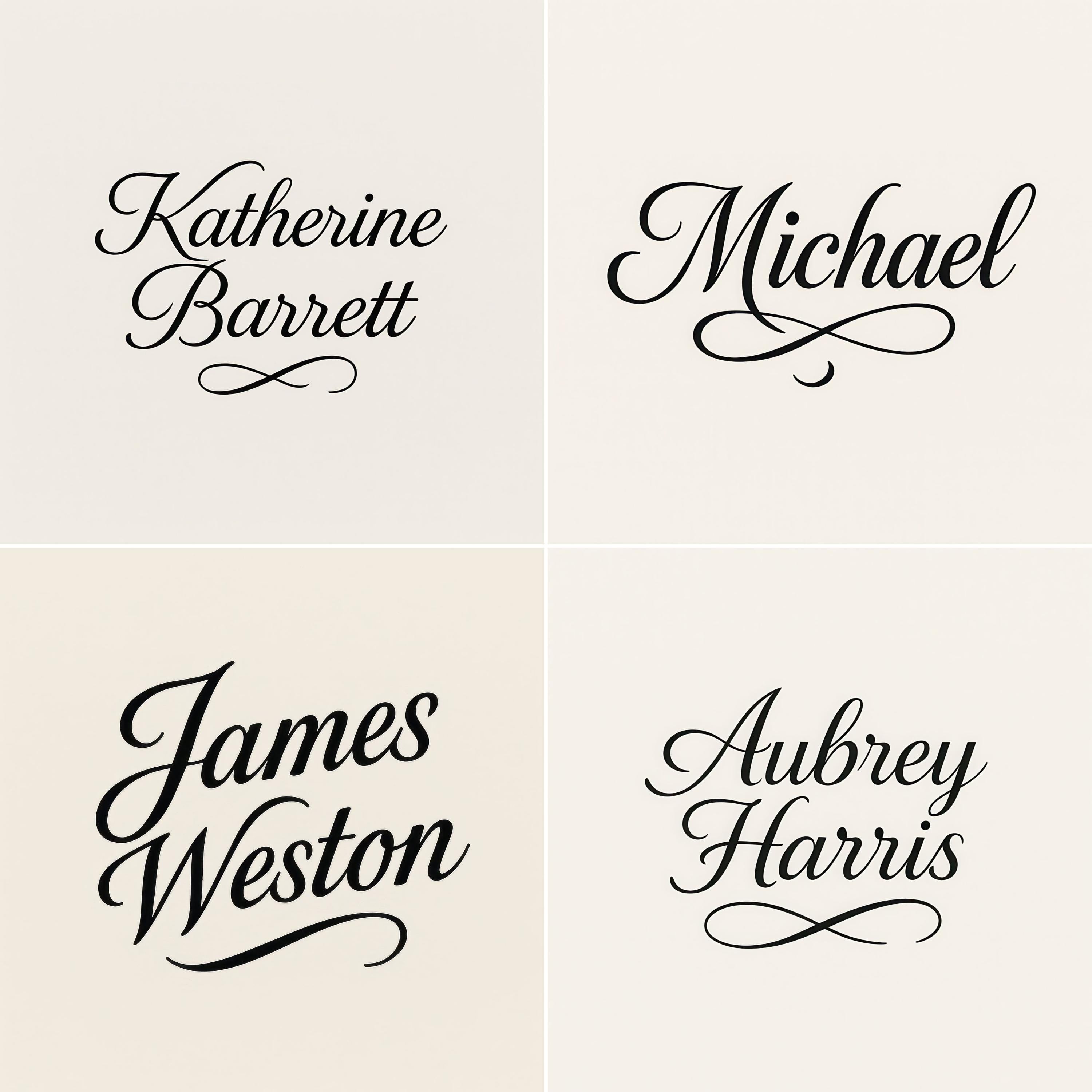 Custom Full Name Logo Design