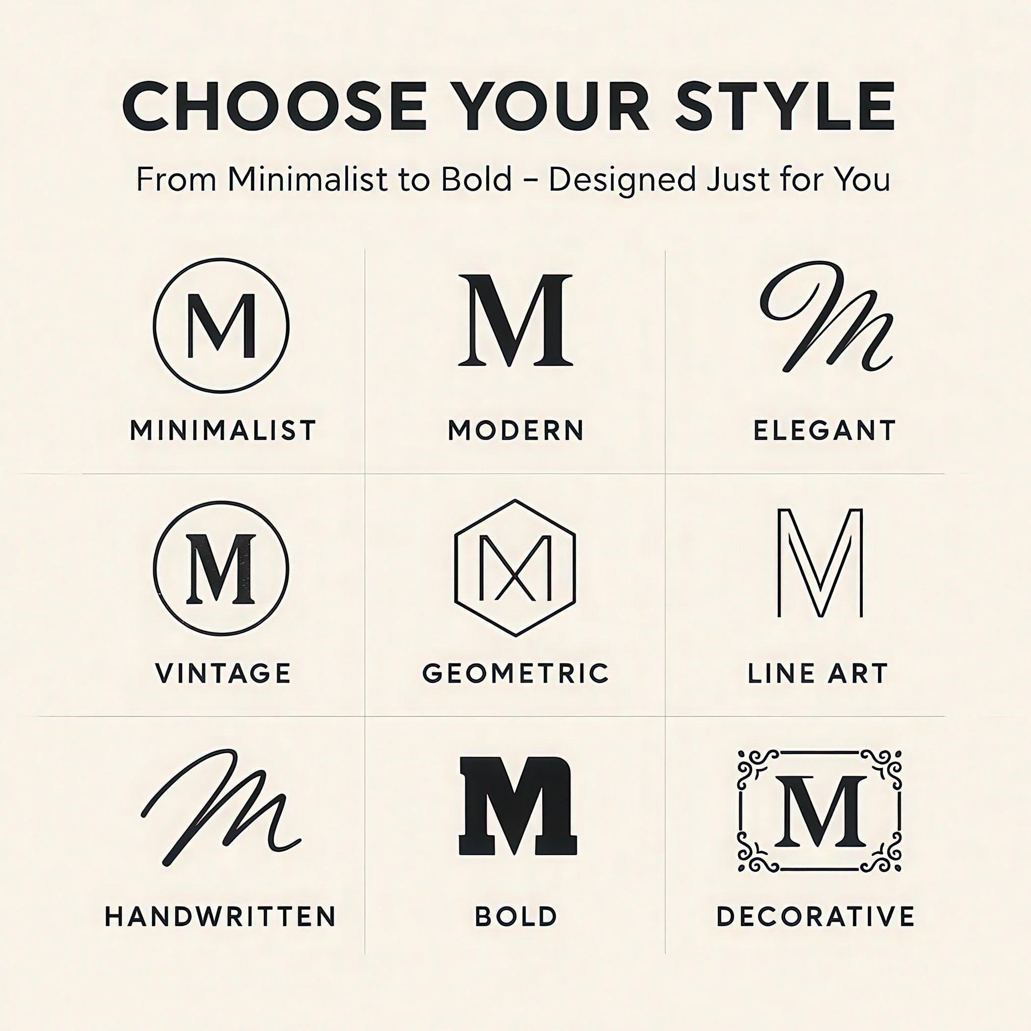 Custom Monogram Logo Design