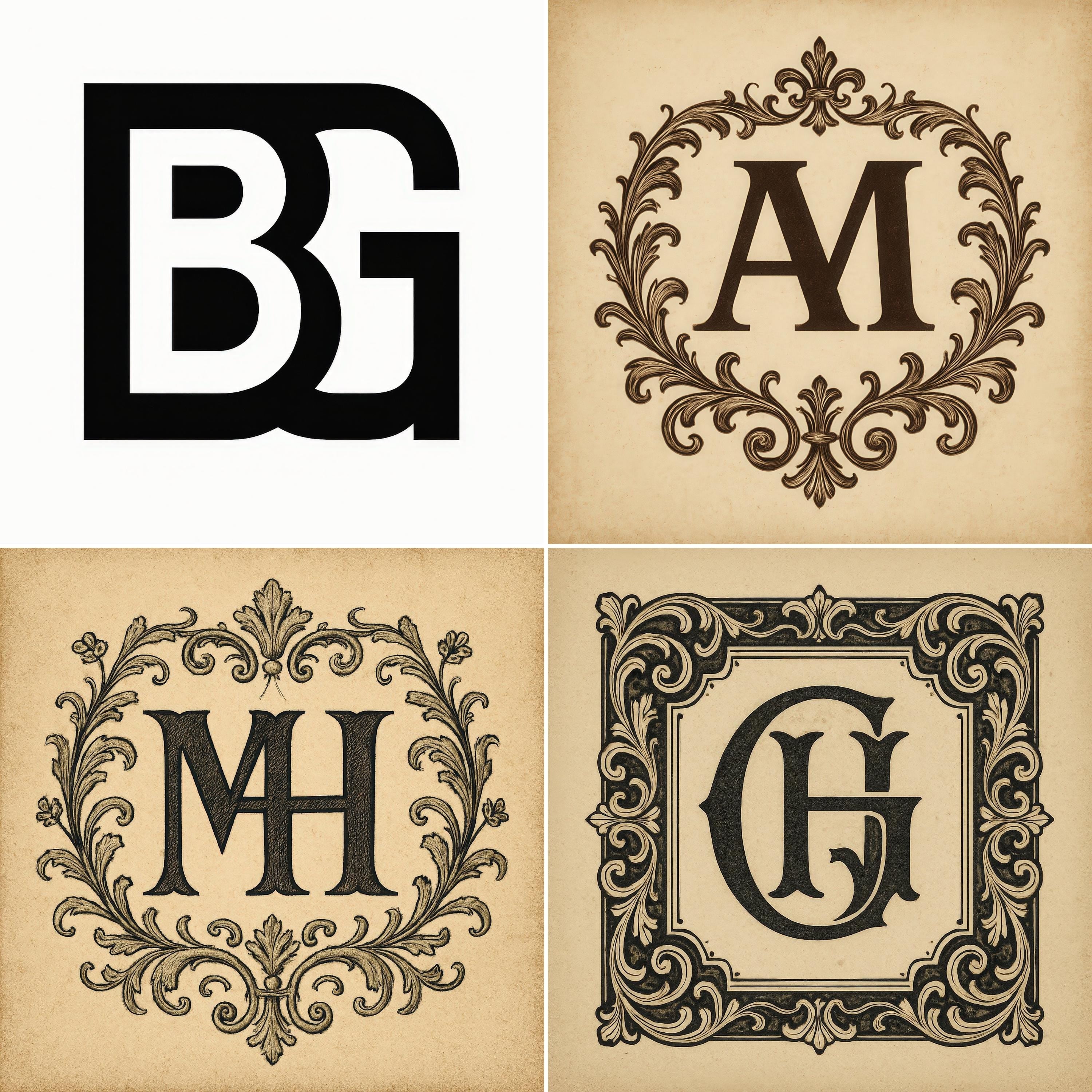 Custom Monogram Logo Design