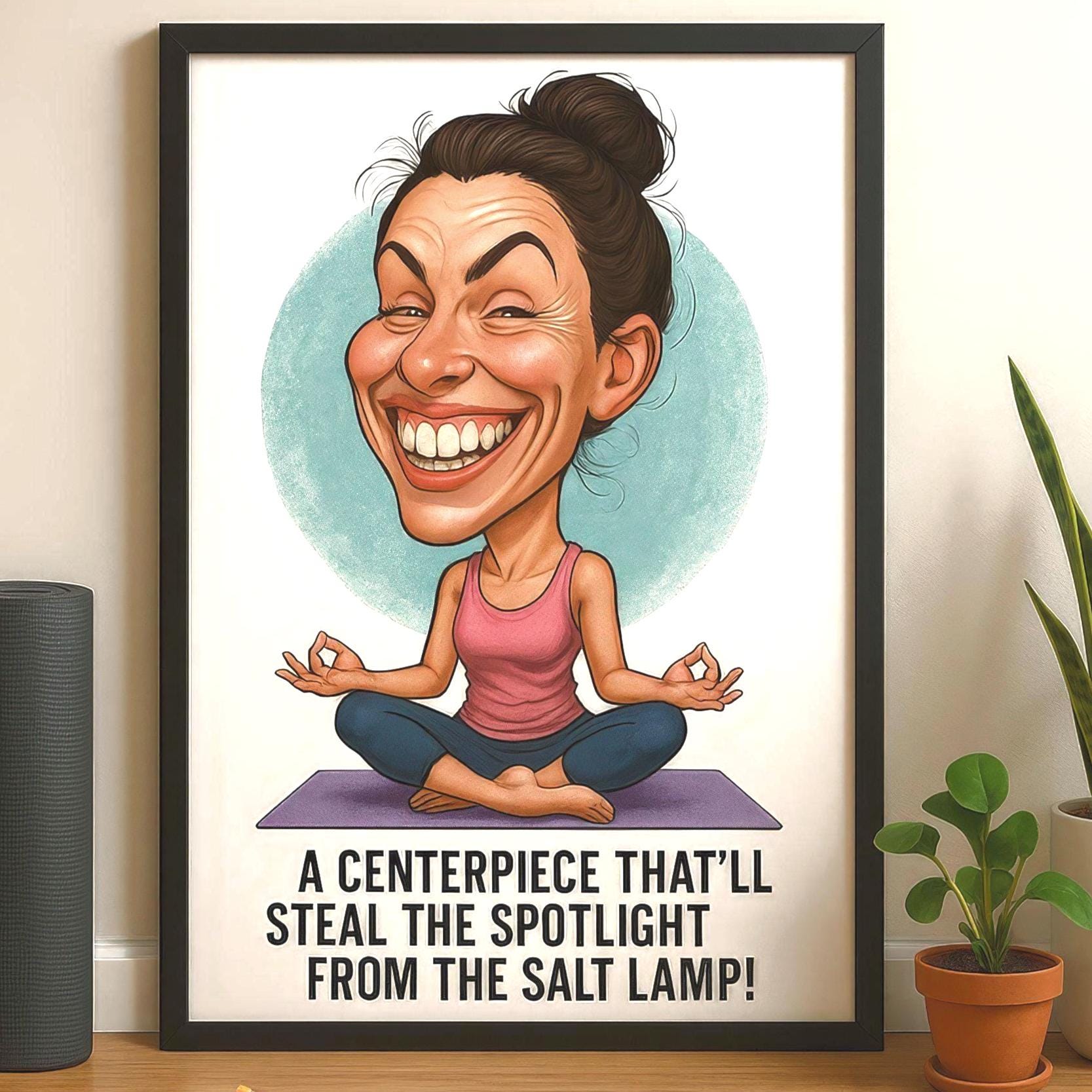 Custom Yoga Caricature