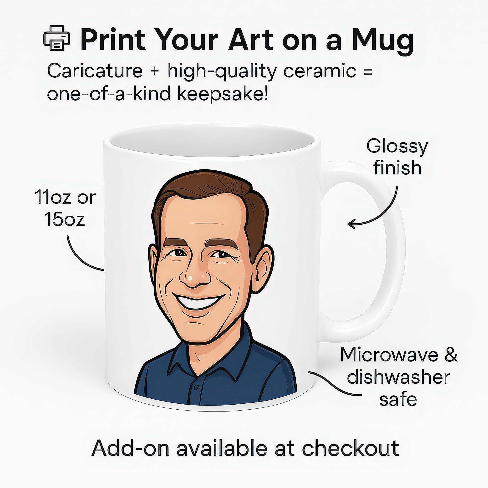 Add-On: Custom Caricature Mug