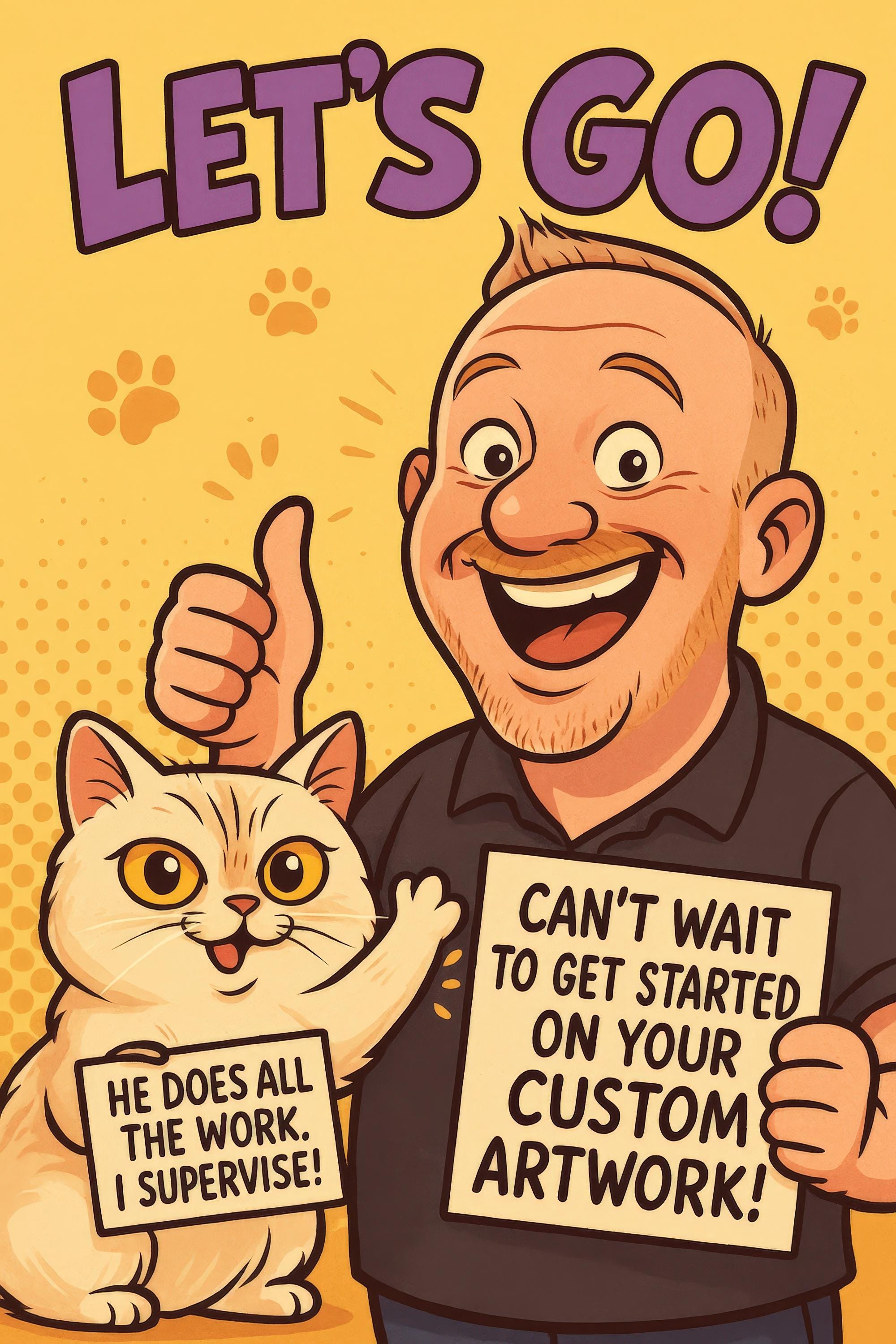 Custom Funny Couple Caricature Portrait