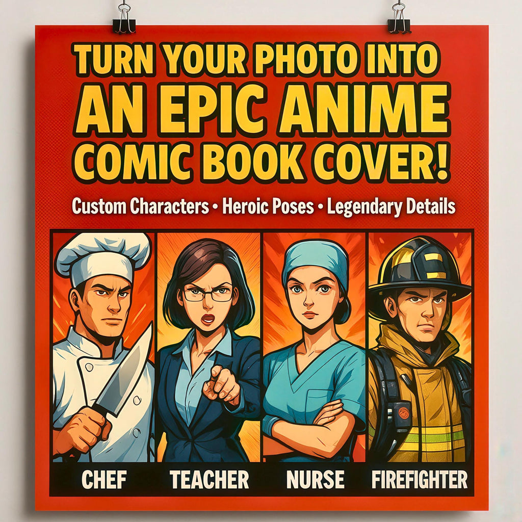 Personalized Profession Comic Book Cover