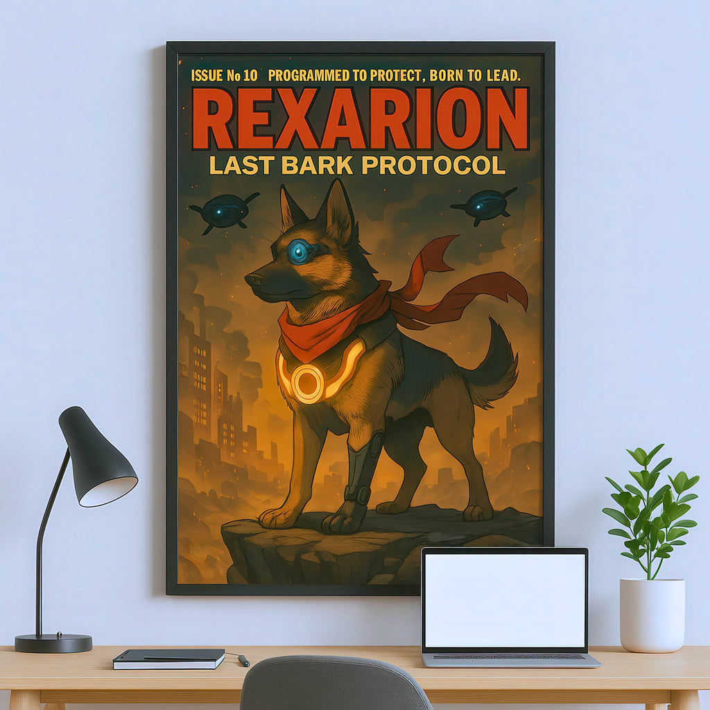 Custom Pet Anime Comic Book Cover