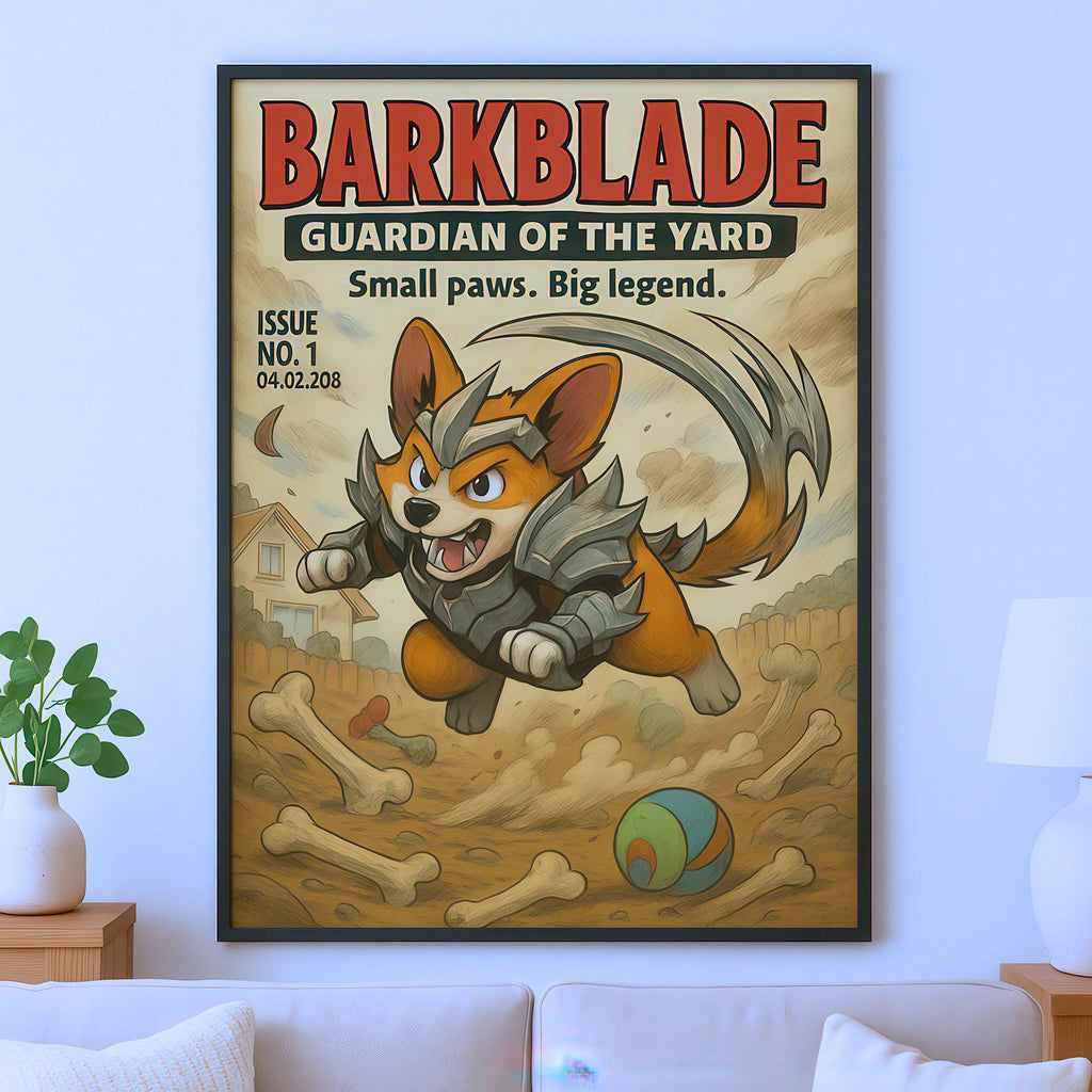 Custom Pet Anime Comic Book Cover