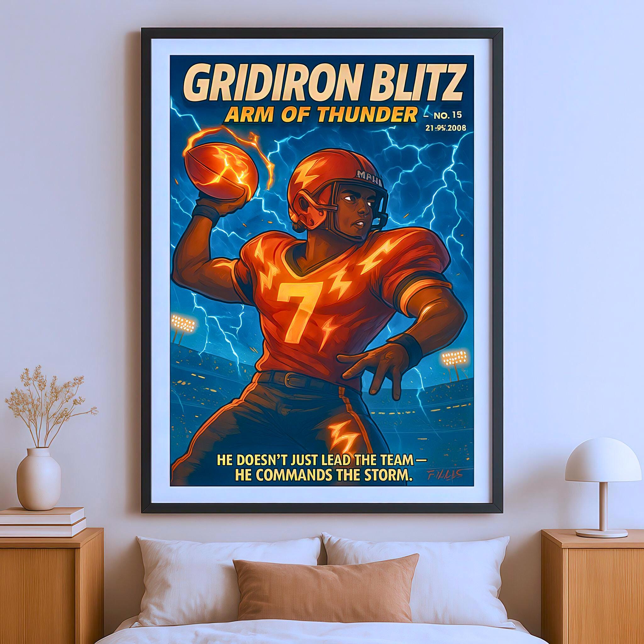 Custom Anime Athlete Comic Book Cover