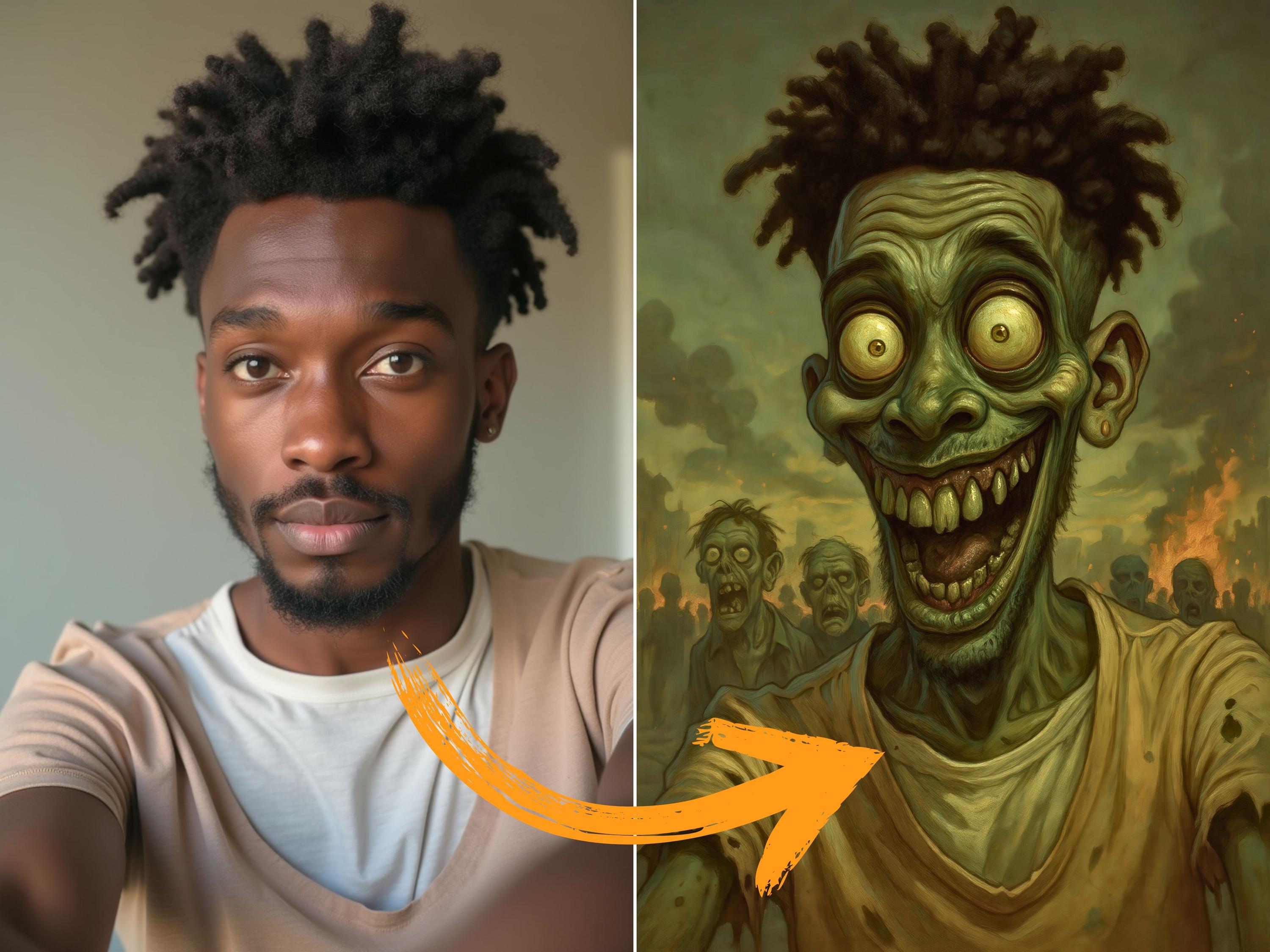 Custom Zombie Portrait