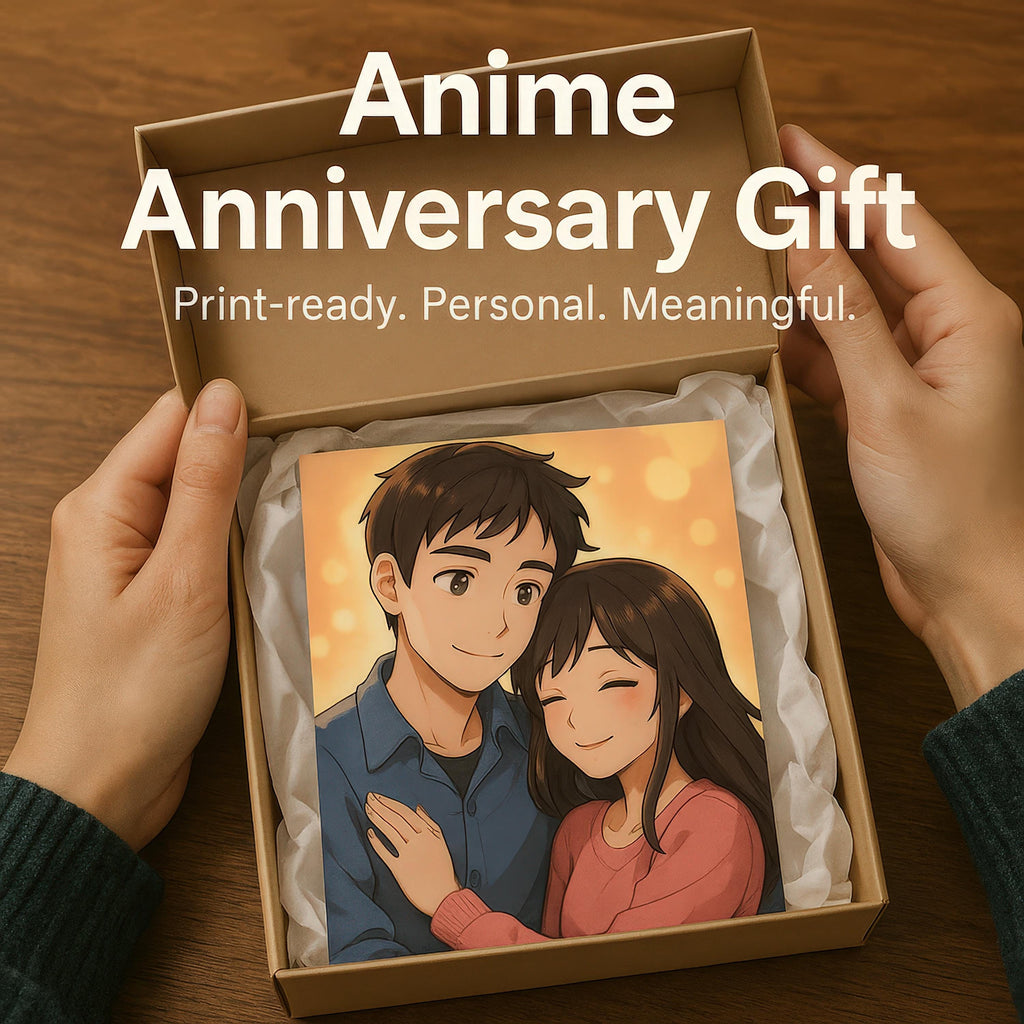 Custom Anime Couple Portrait