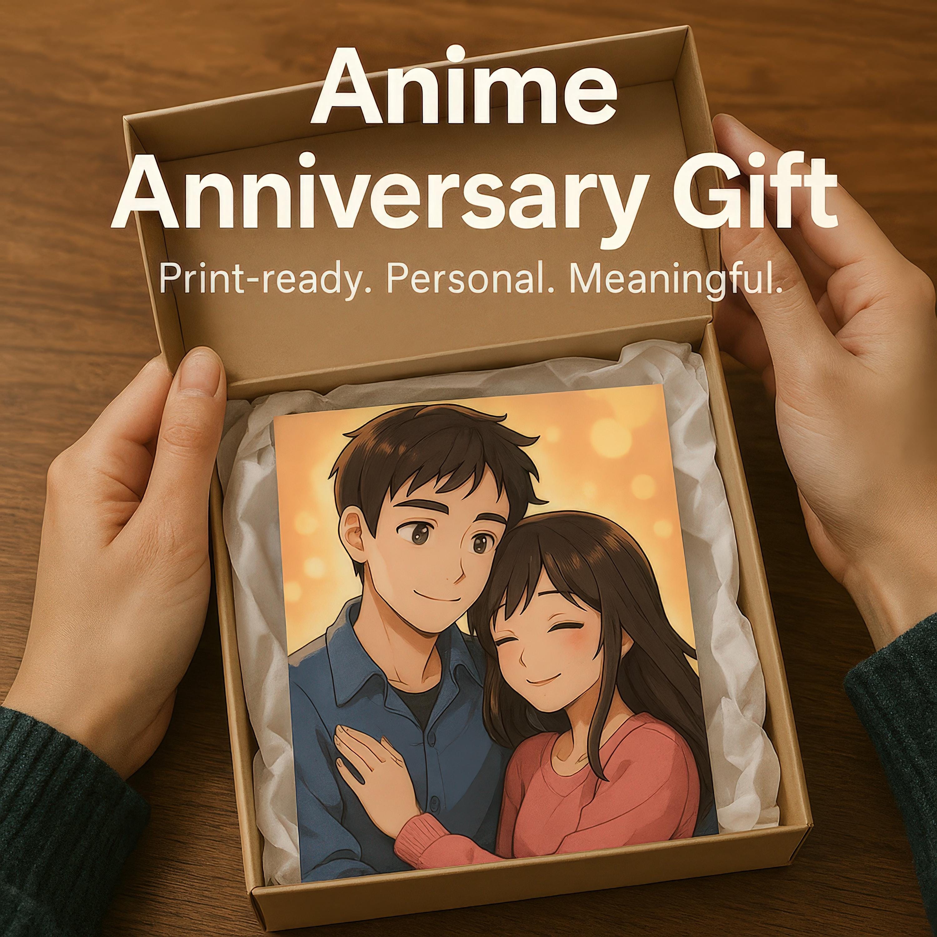 Custom Anime Couple Portrait