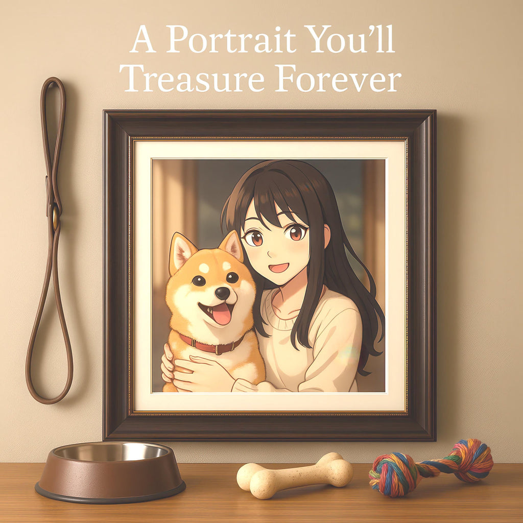 Personalized Anime Pet & Owner Portrait