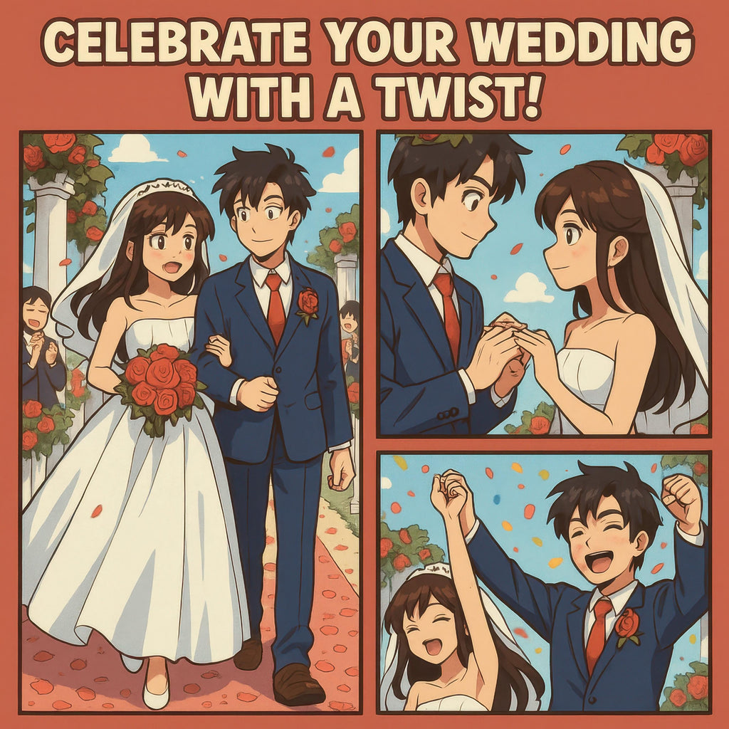 Custom Anime Wedding Portrait