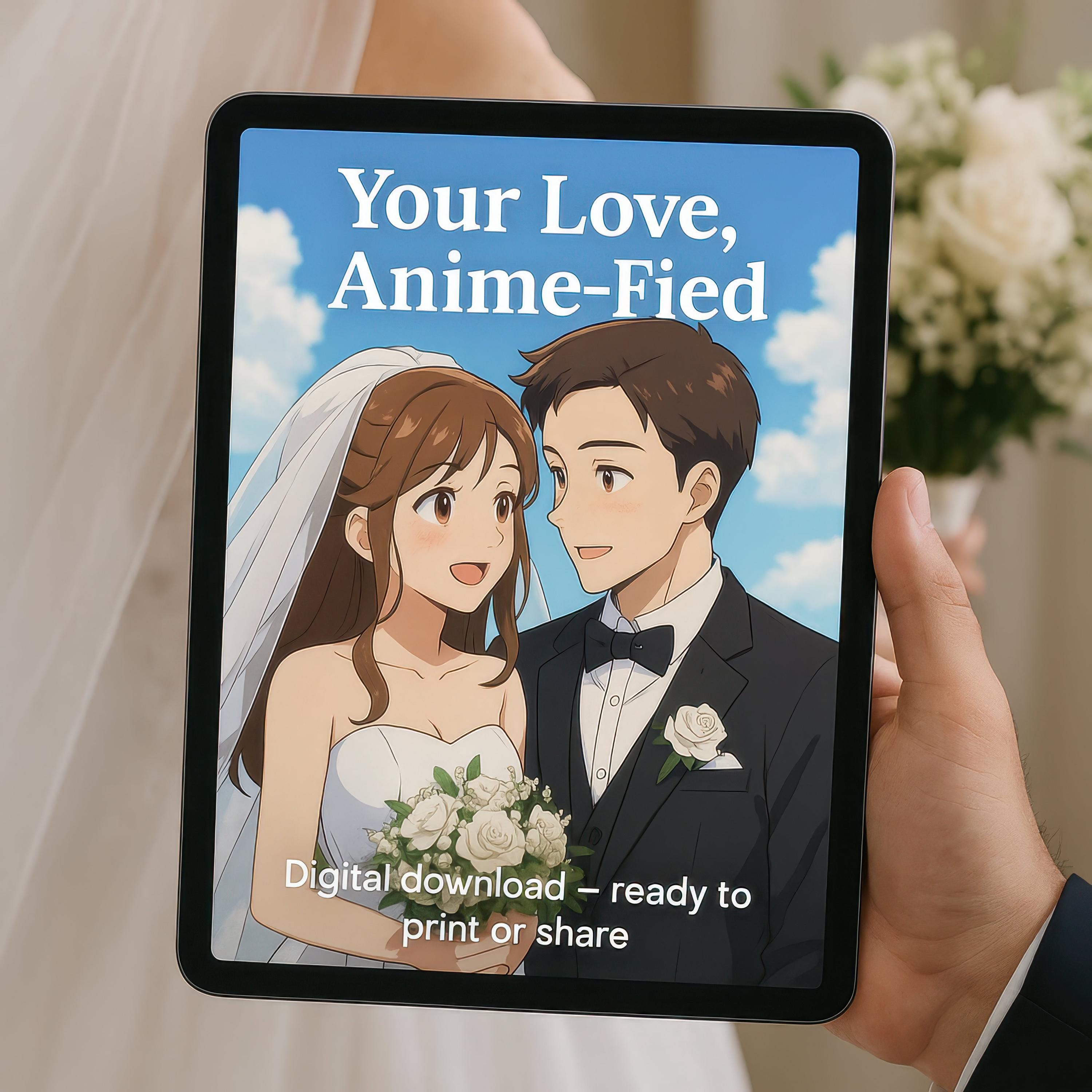 Custom Anime Wedding Portrait