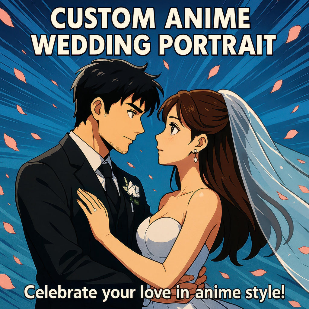 Custom Anime Wedding Portrait