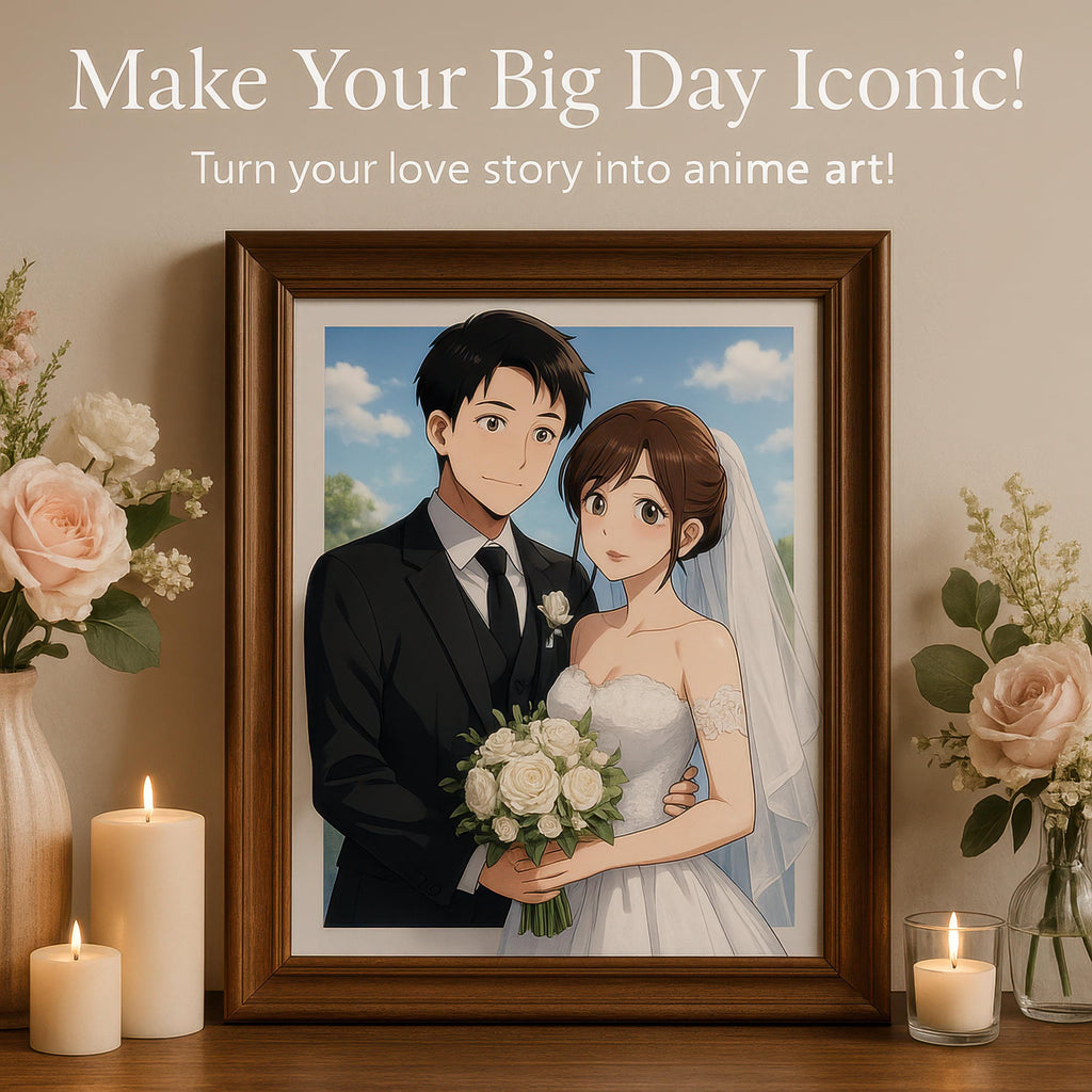Custom Anime Wedding Portrait