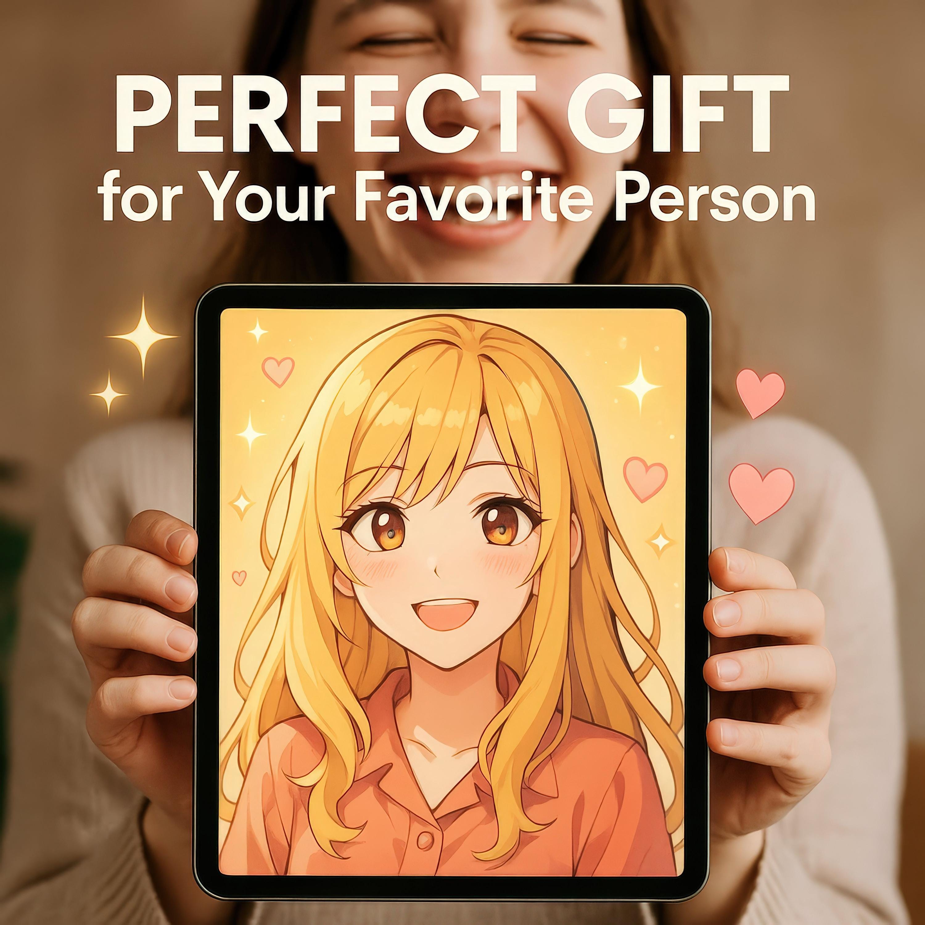 Custom Best Friends Anime Portrait