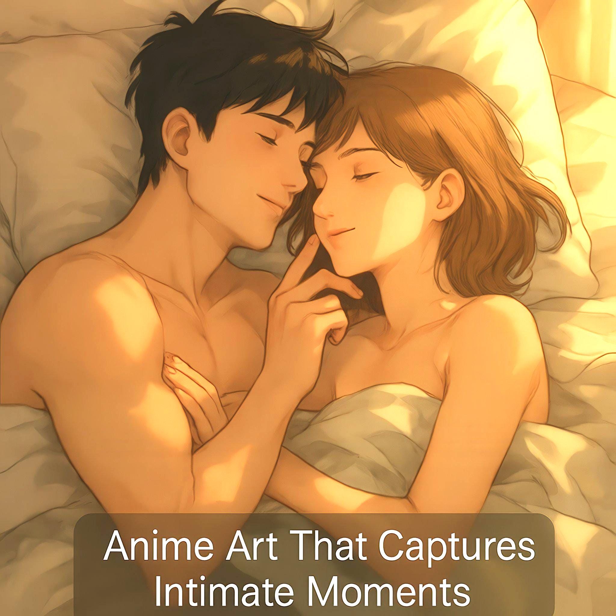 Custom Romantic Anime Couple Artwork
