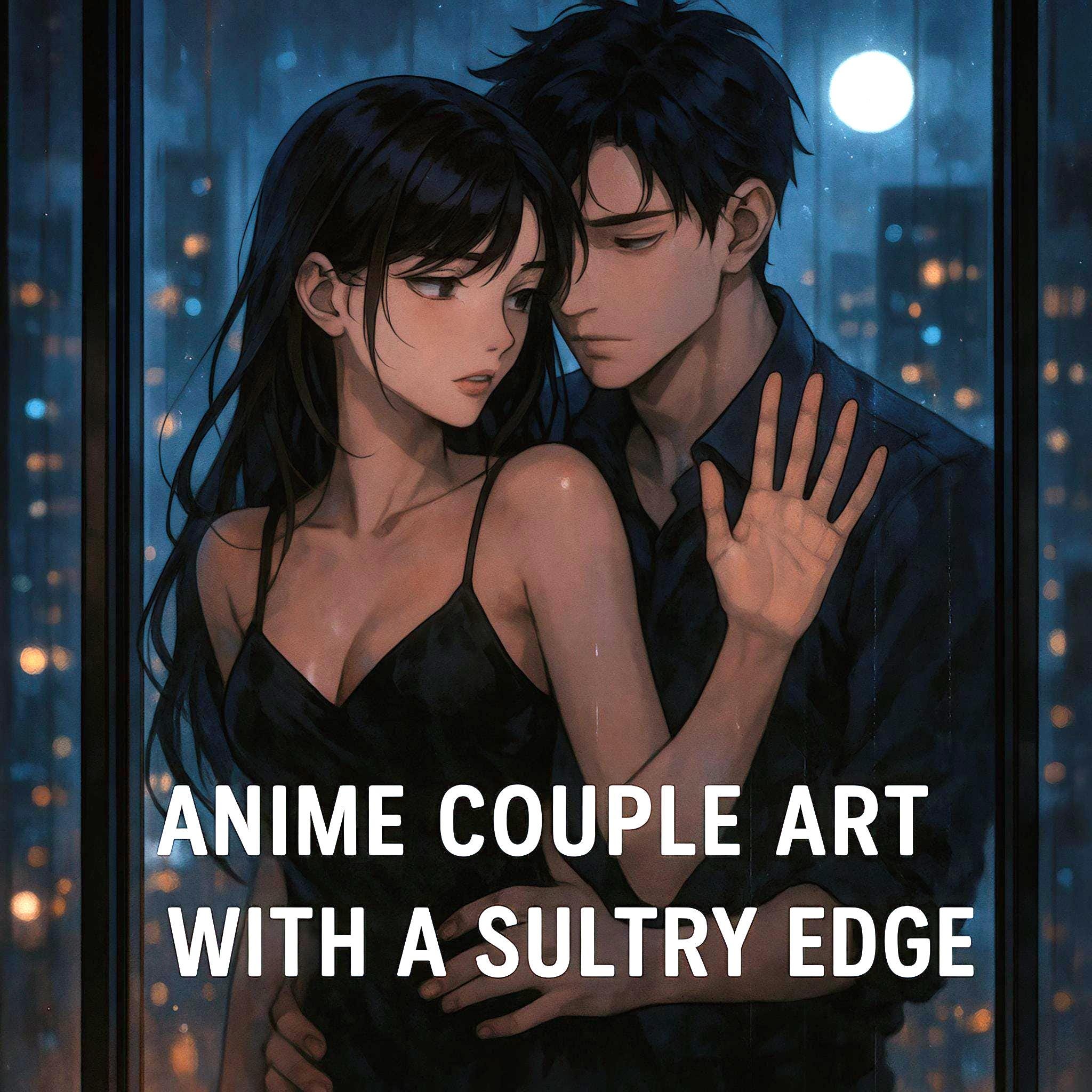 Custom Romantic Anime Couple Artwork