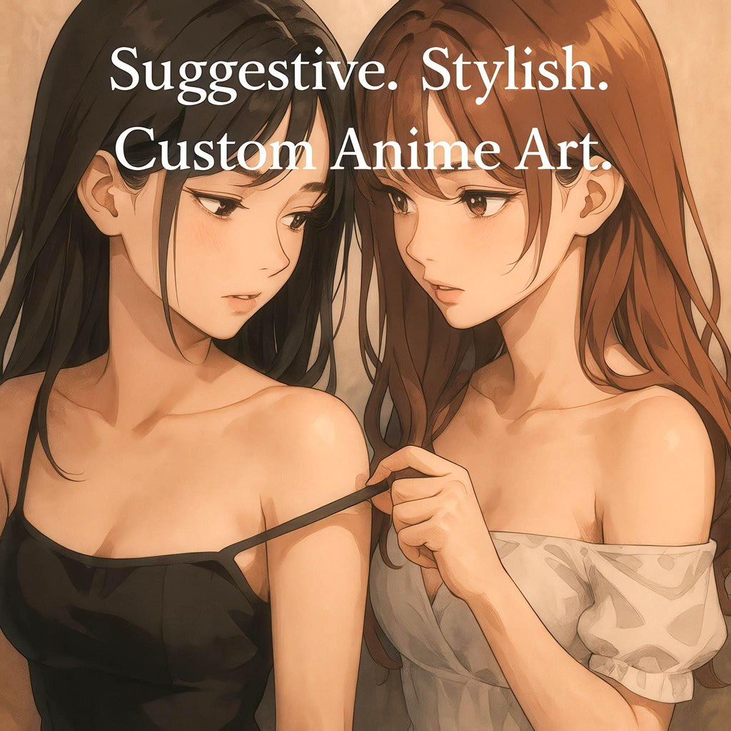 Custom Romantic Anime Couple Artwork