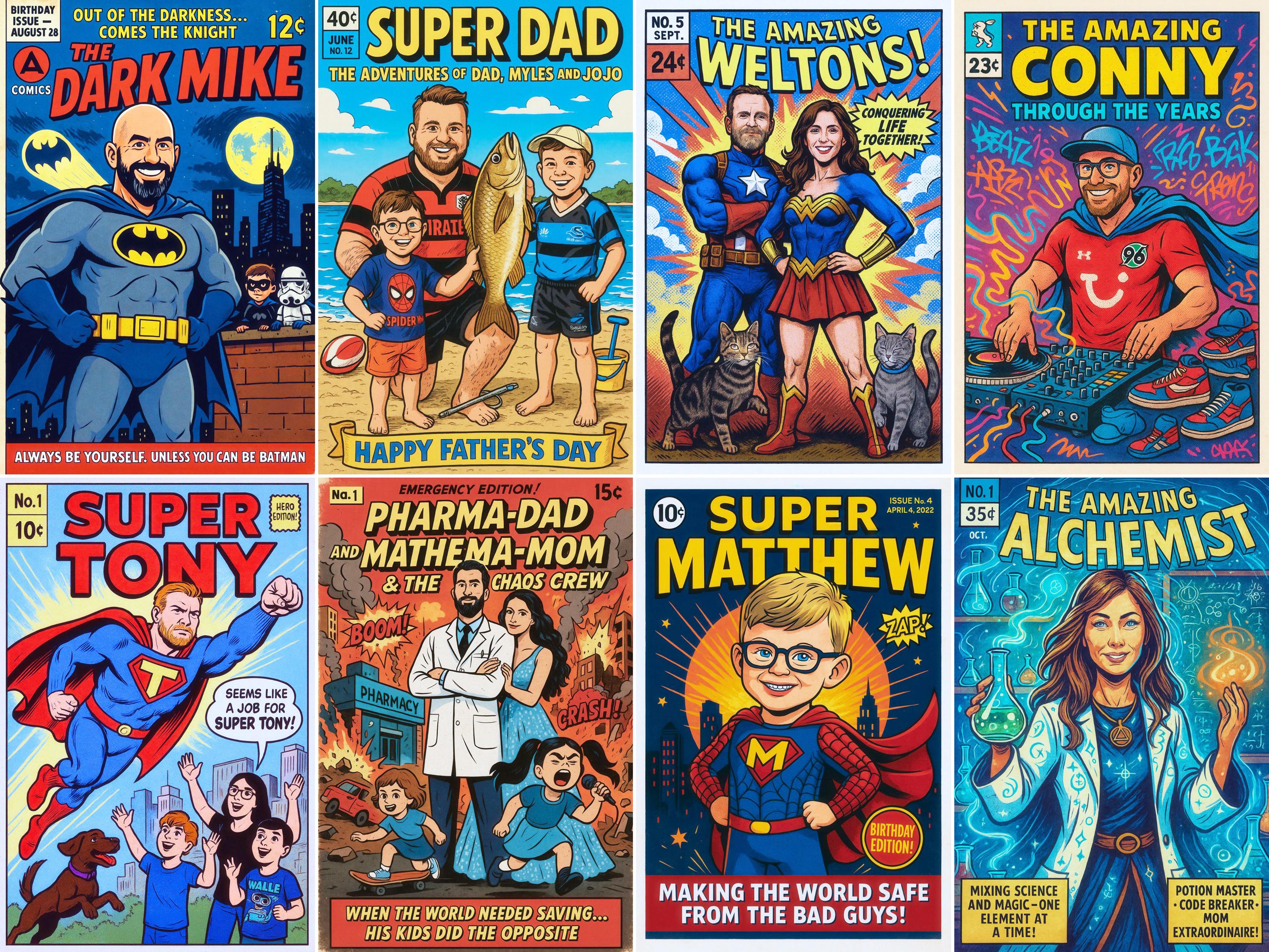 Custom Comic Book Cover Portrait