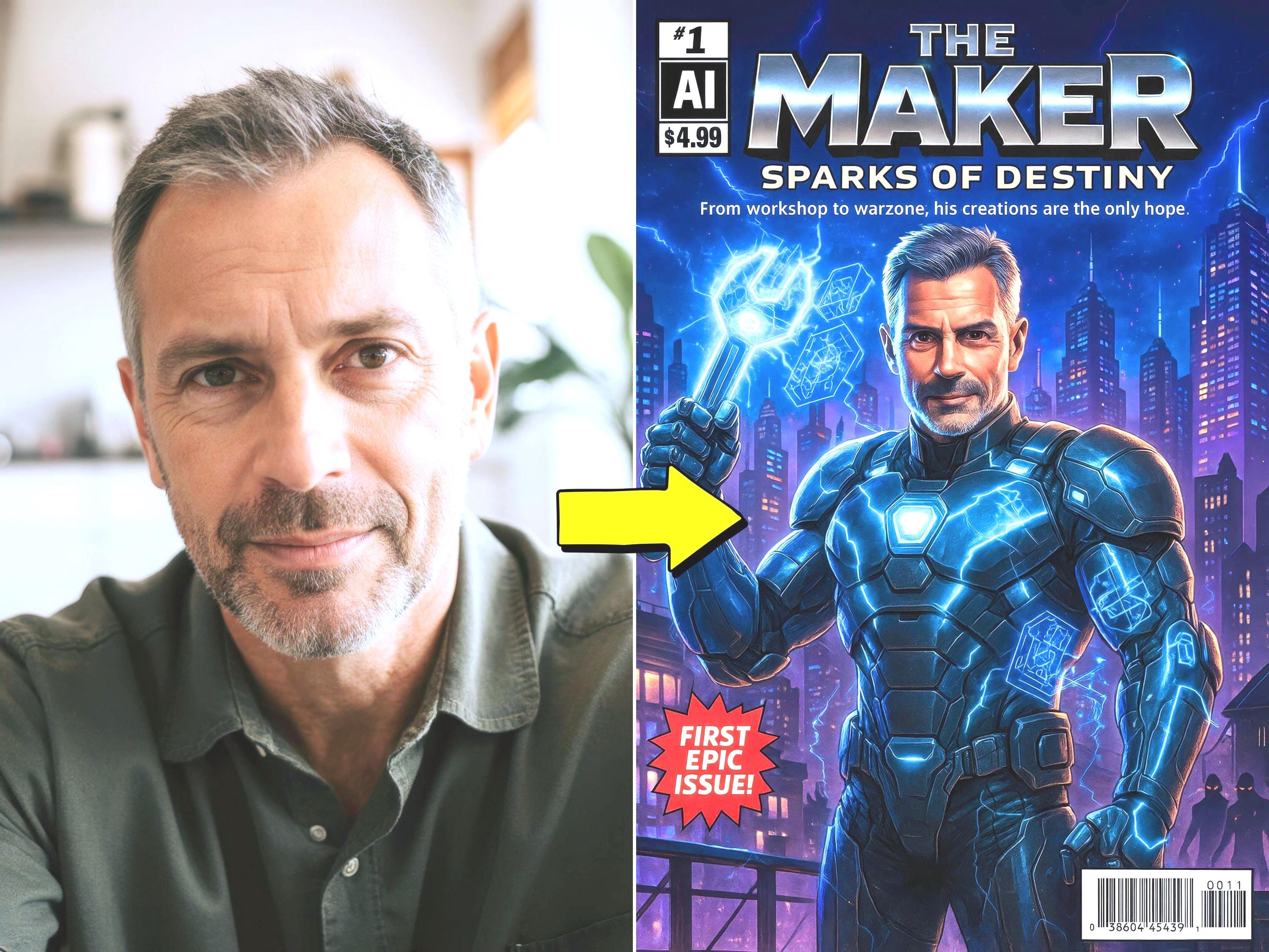 Custom Comic Book Cover Portrait