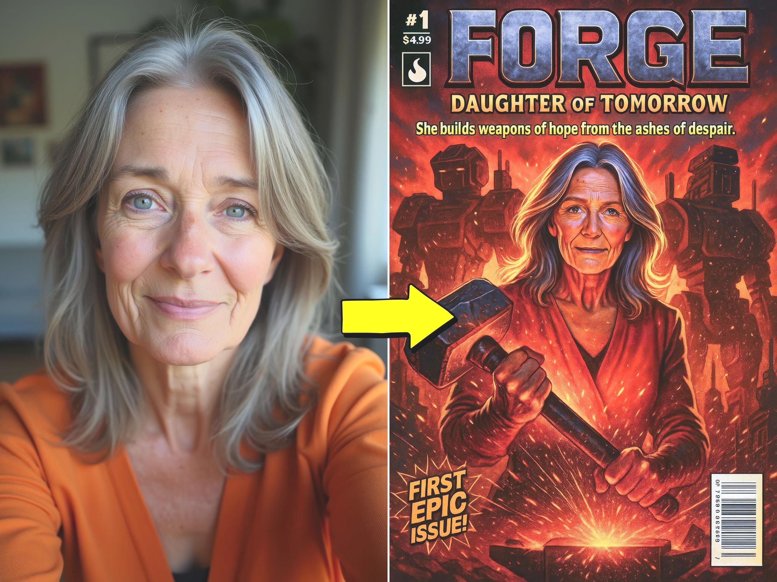 Custom Comic Book Cover Portrait