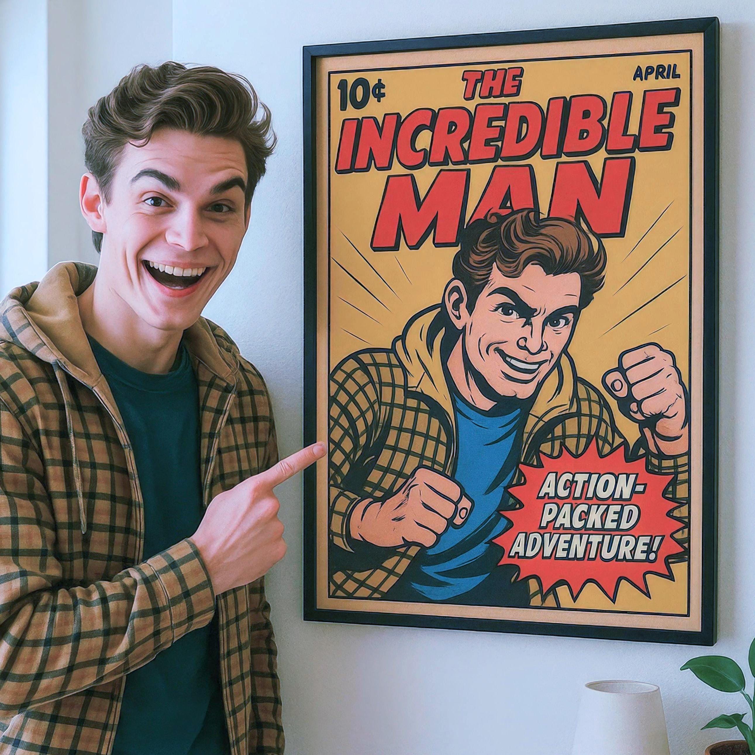 Personalized Comic Book Cover Portrait